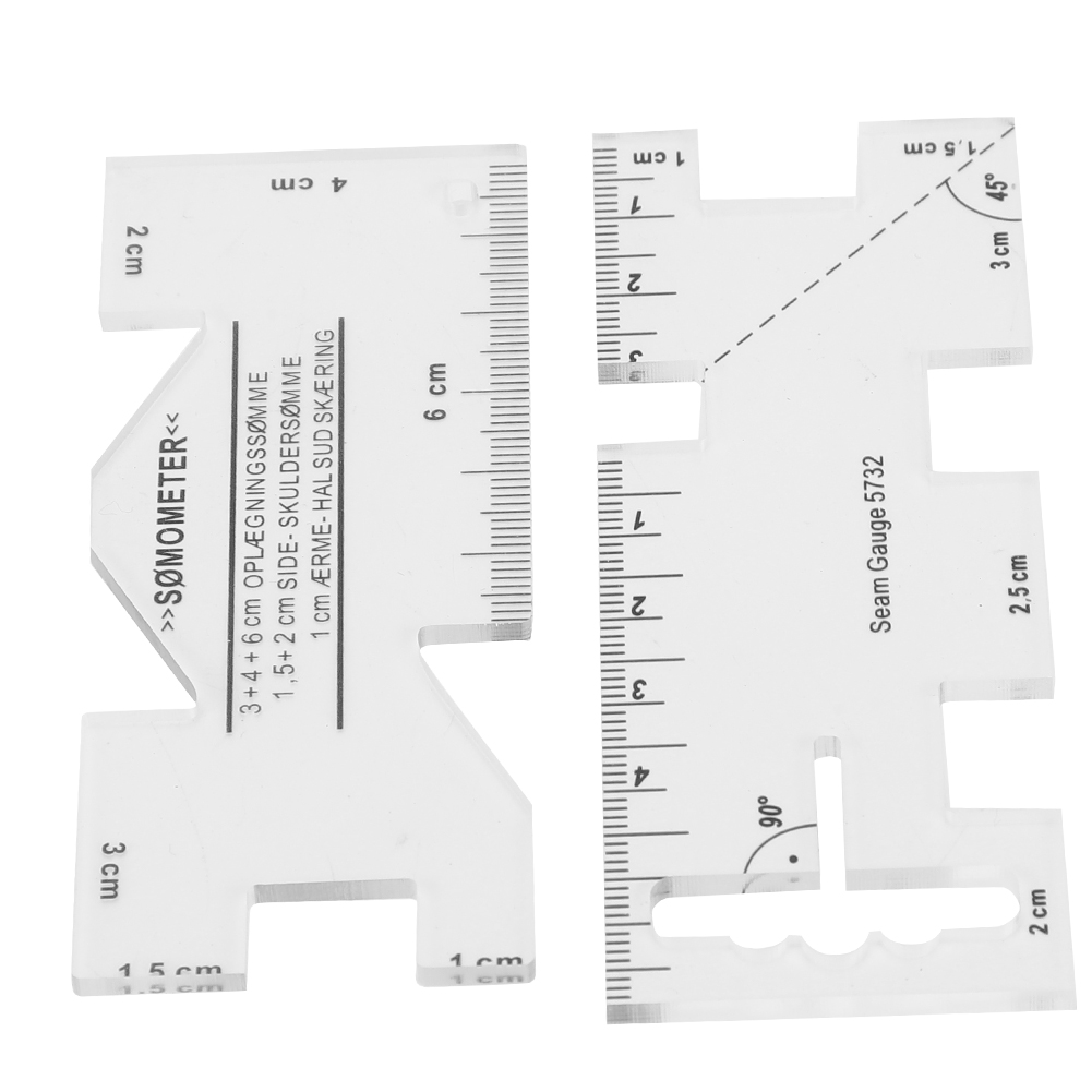 Set Mit 2 Mini-patchwork-linealen, Nähvorlagen Für Zuhause Und Schnittmustererstellung, Zeichnen Und Nähen