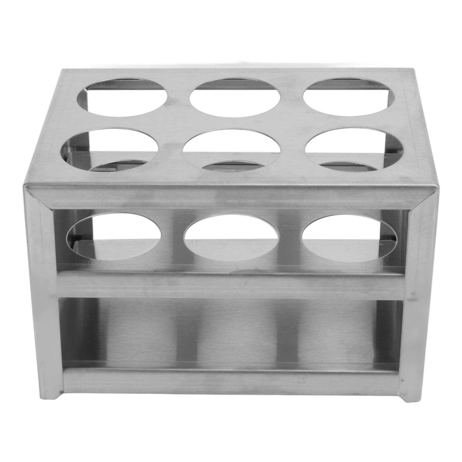 Laborröhrchenständer Aus Edelstahl 304, 6 Löcher, 3-stufige Halterung Für 32-mm-röhrchen