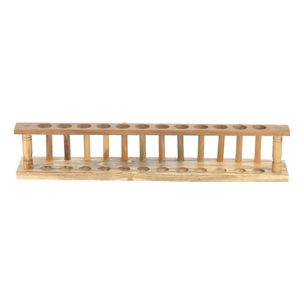Stabile Holzhalterung Für Reagenzgläser Mit 6/8/10/12 Löchern, Chemielaborgerät (12 Löcher)
