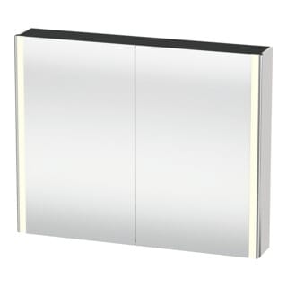 Duravit Uni-Spiegelschrank XSquare Steckd. F 100x80x15,5cm, w hgl, 2 Tür, LED, wandhängend