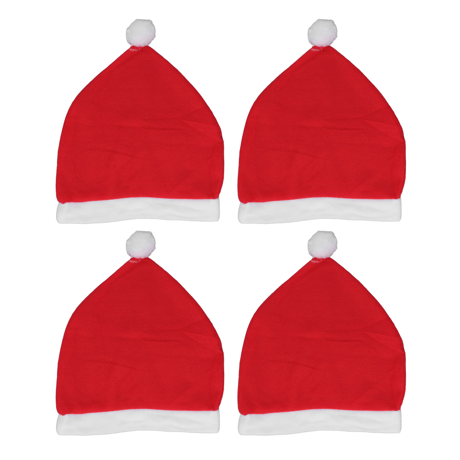 4er-set Autositz-kopfstützenbezüge Mit Weihnachtsmannmütze, Weihnachtsdekoration, Party-fahrzeugzubehör