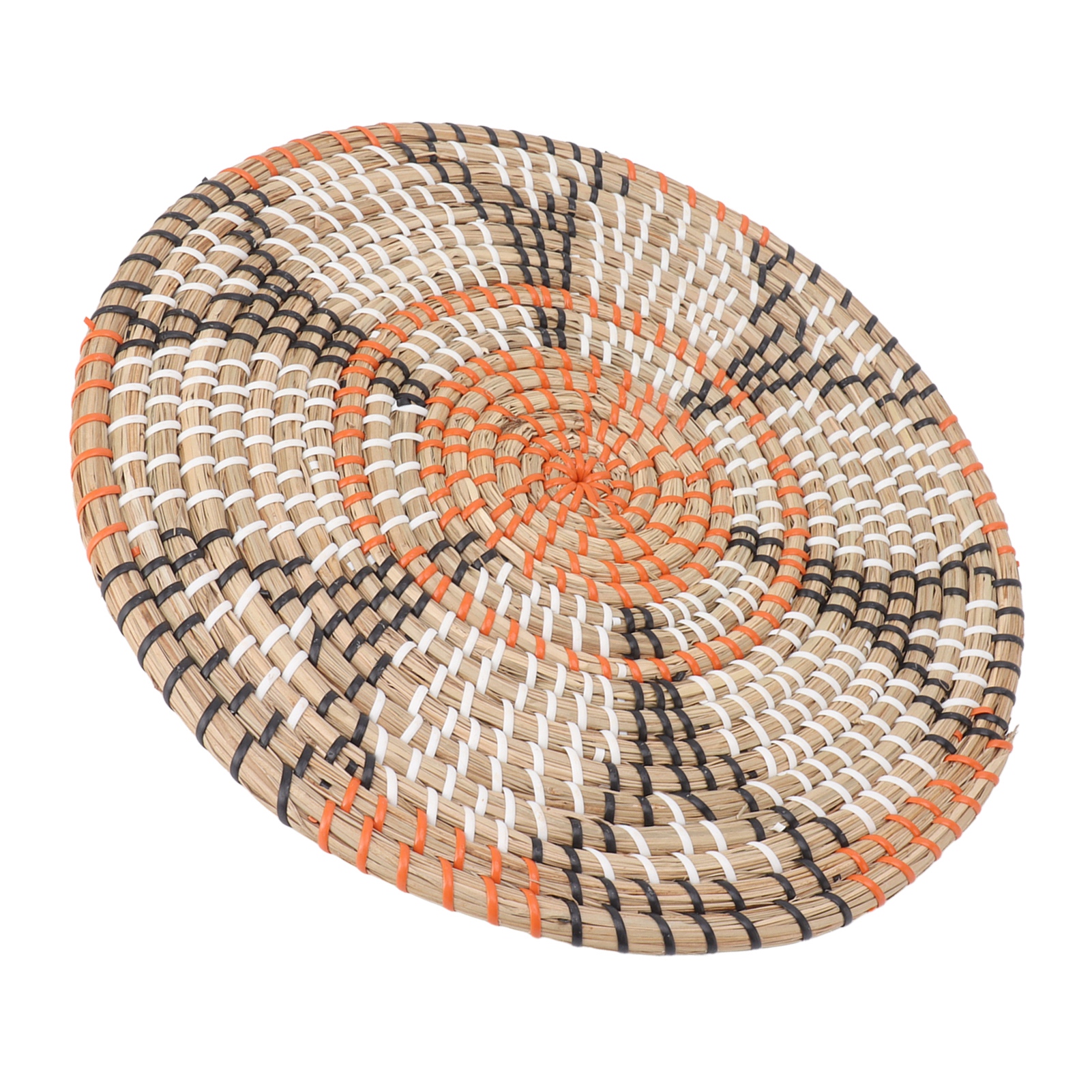 Rundes Platzset Aus Seegras Im Nordischen Stil, Innovatives Tischset Zur Tisch- Und Wanddekoration, 34 Cm
