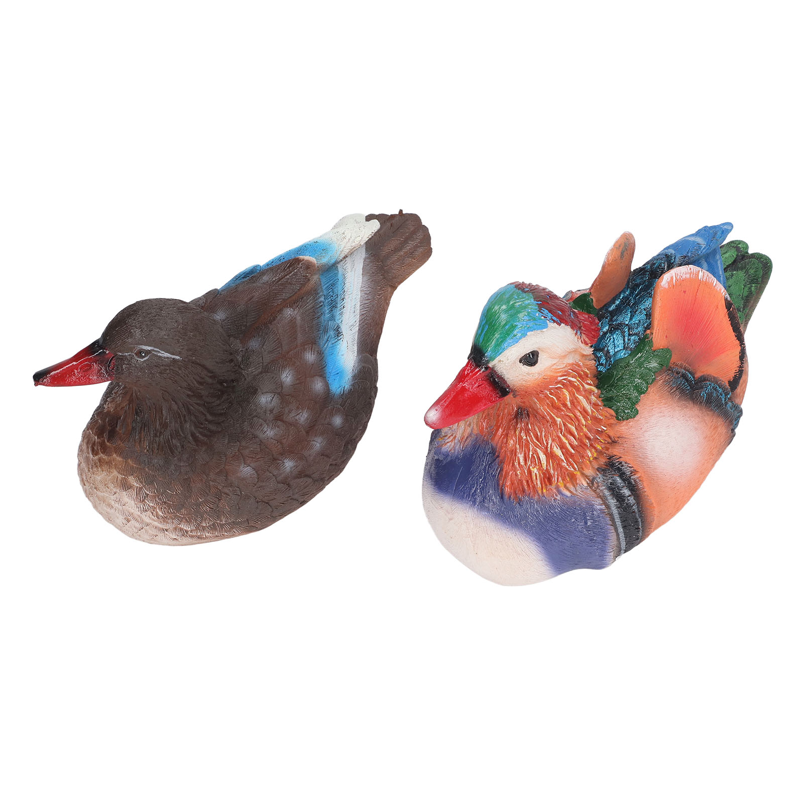Schwimmende Mandarinenten-figuren Aus Kunstharz, Niedliche Tierdekoration, Skulptur, Ornament Für Teich, Garten, Außenbereich, Helle Farben