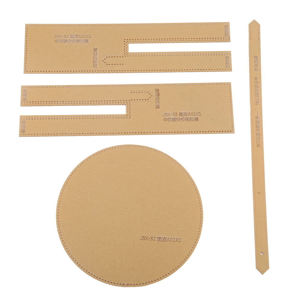 Diy-lederhandtasche, Runde, Transparente Acryl-schablone, Muster-schablone, Diy-modell Jbx-32