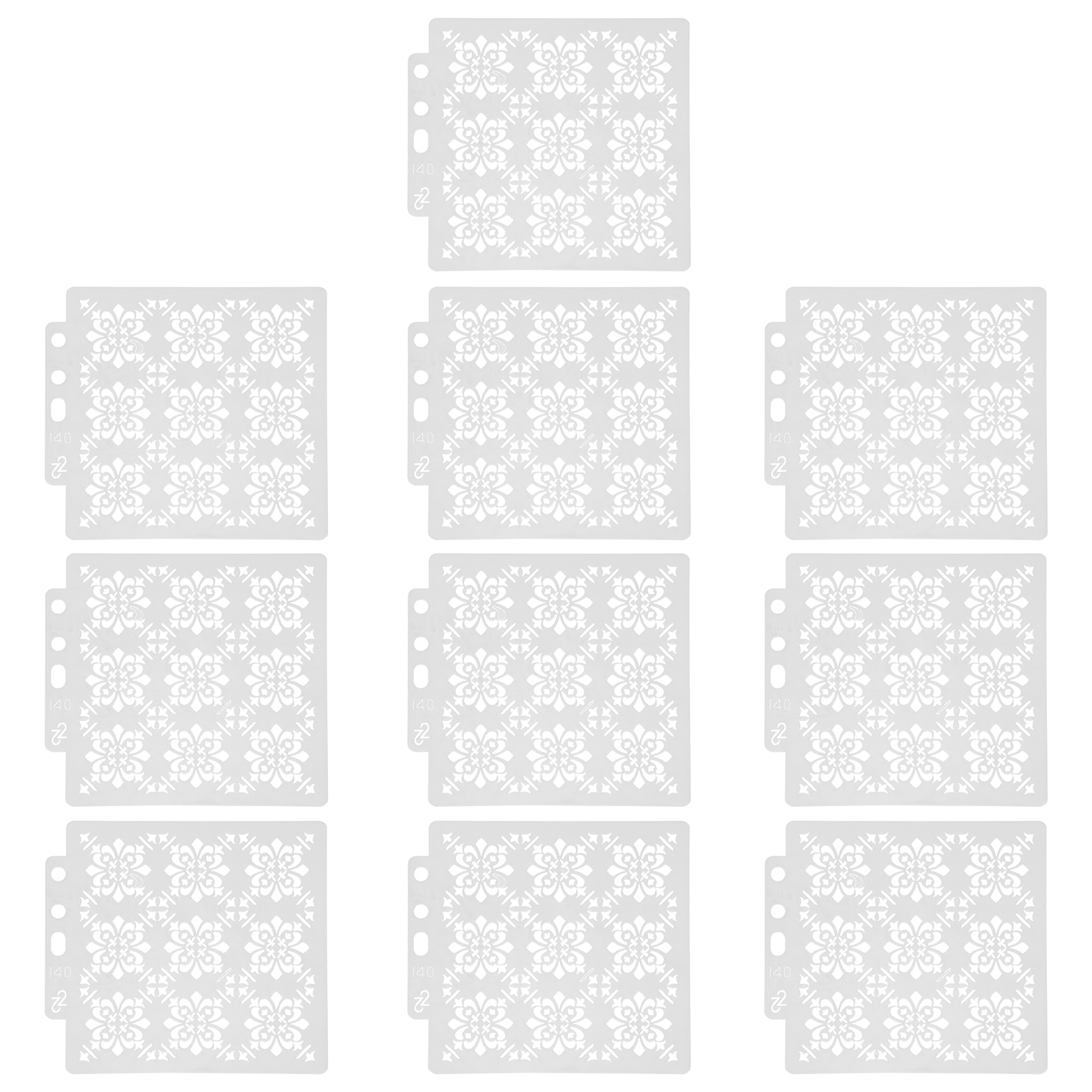 Set Mit 10 Mandala-schablonen Zum Malen, Zeichnen Und Für Künstlerische Gestaltung