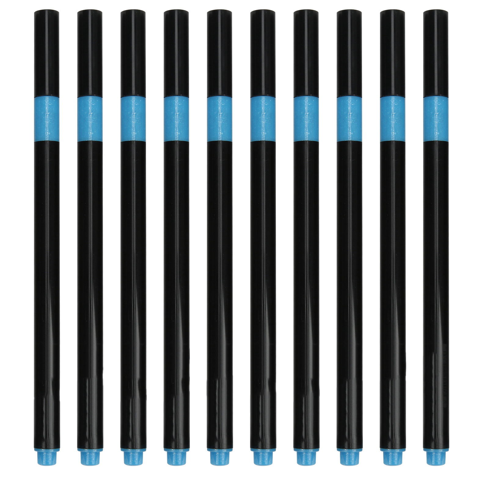 Set Mit 10 Blauen Metallic-markern, Leuchtende Farben, Ungiftig, Geruchlos, Schnelltrocknend, Für Glas Und Diy-projekte.