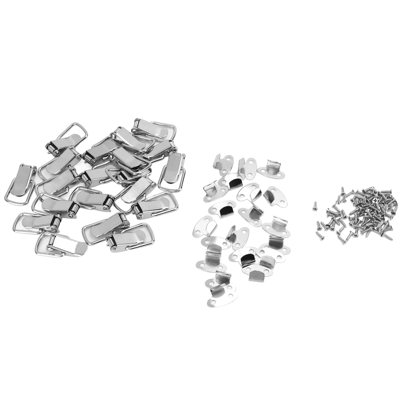20 Paar 43x21mm Große, Entenschnabelförmige Eisenfederverschlüsse In Kleiner Schachtel, Dekorative Accessoires
