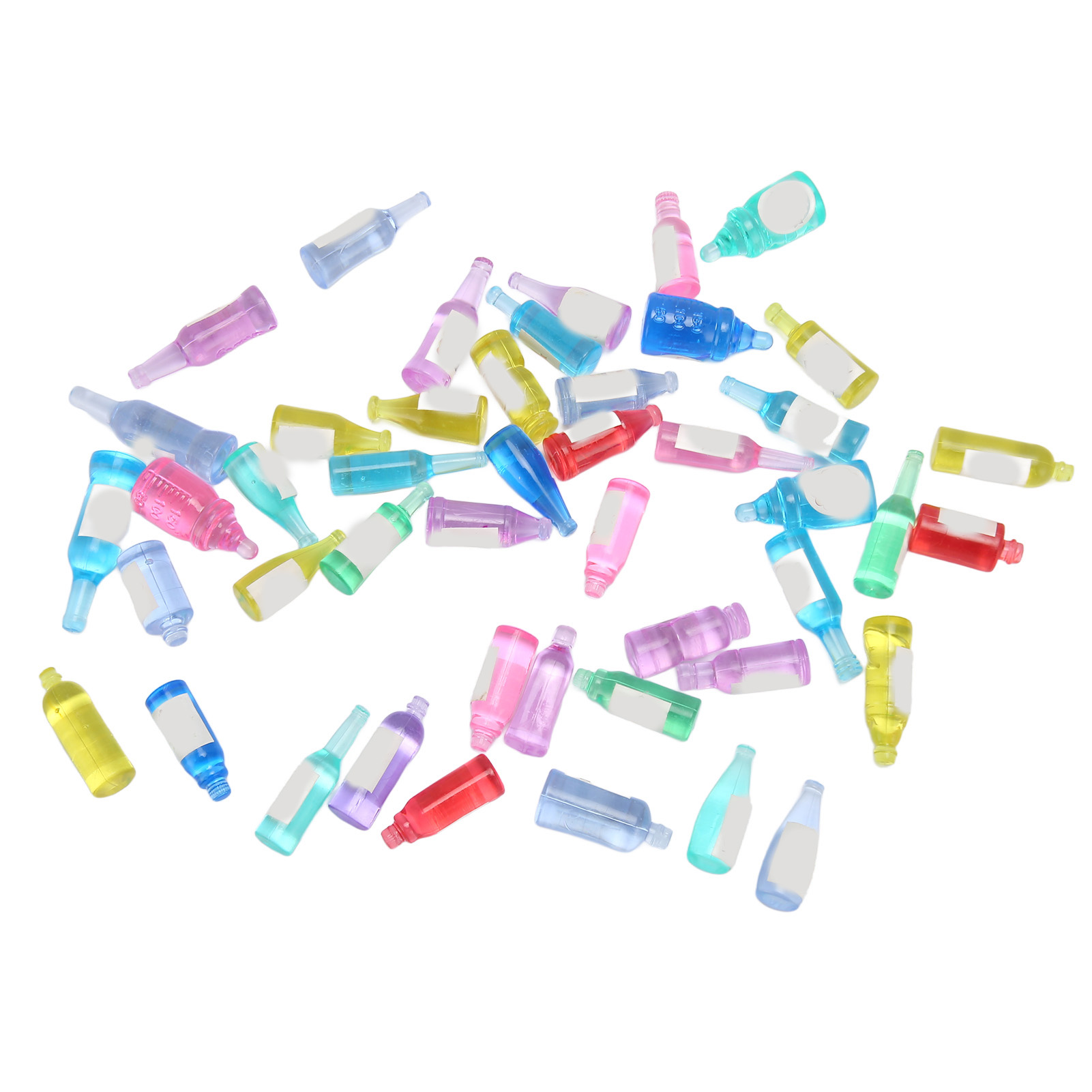 Set Mit 50 Realistischen, Handgefertigten Mini-weinflaschen Für Puppenhäuser, Tortendekorationen Und Miniaturaccessoires