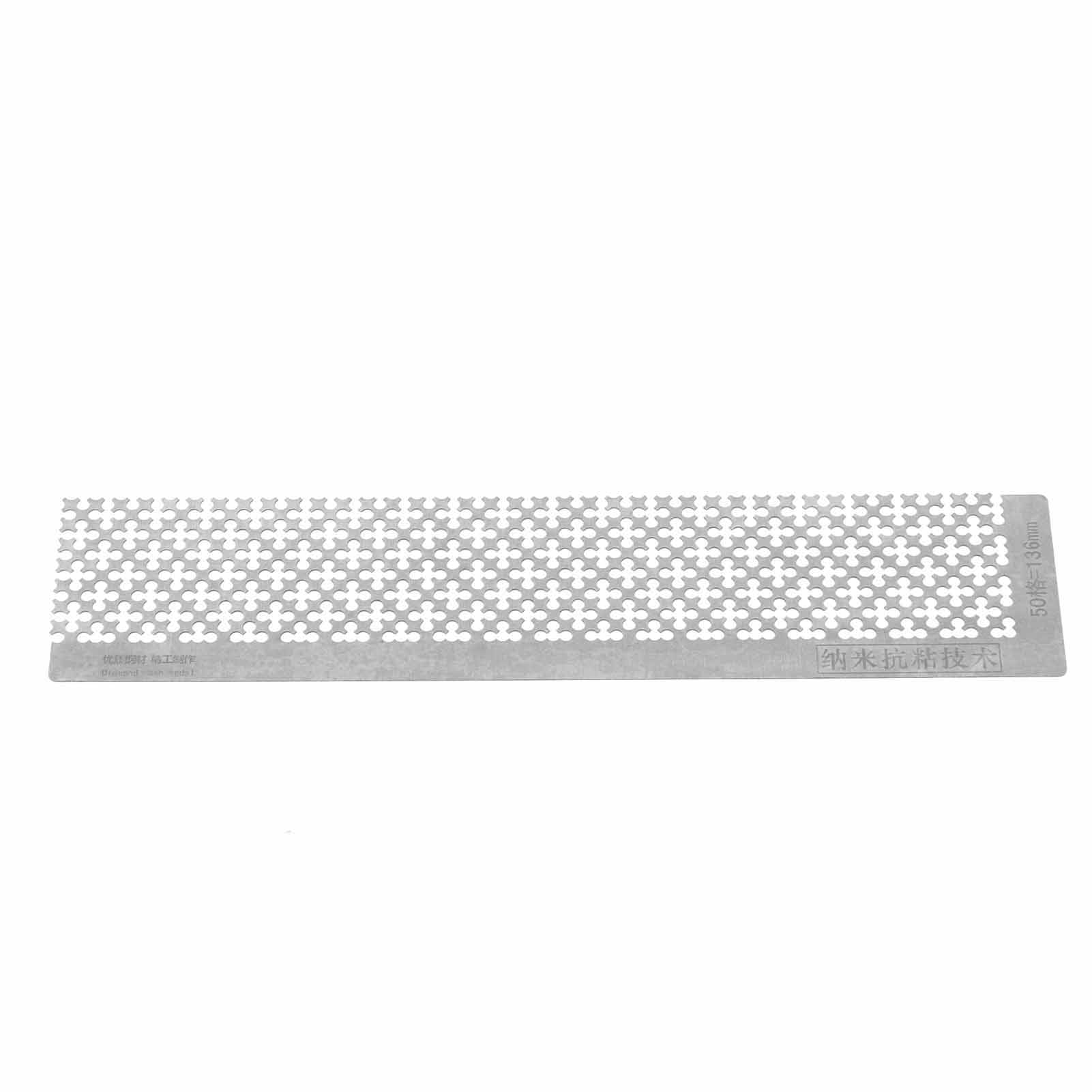 Strassmalerei-lineal Aus Edelstahl, Leeres Raster Für Bohrspitzenstifte, 136 Mm Messwerkzeug Für 5d-diy