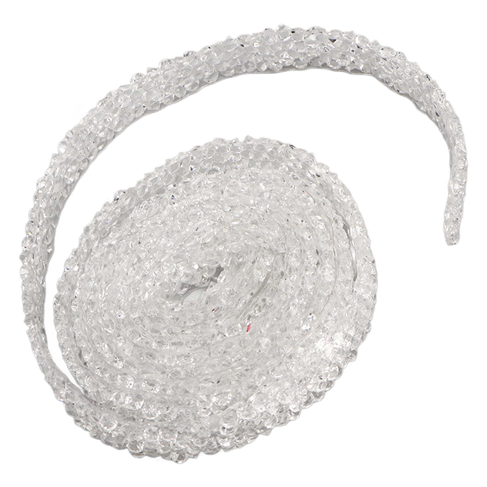 M Langes Strassband, 10 Mm Breit, Transparent Weiß, Robust Und Langlebig, Ideal Für Hochzeitsfeiern Und Geburtstagsdekorationen