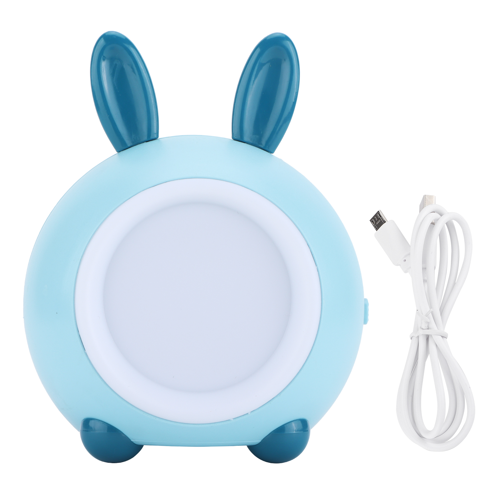 Blaue Hasen-usb-nachtlampe Xy010t, Cartoon-tischlampe, Vertikal, Für Schlafzimmer, Nachttisch Oder Büro
