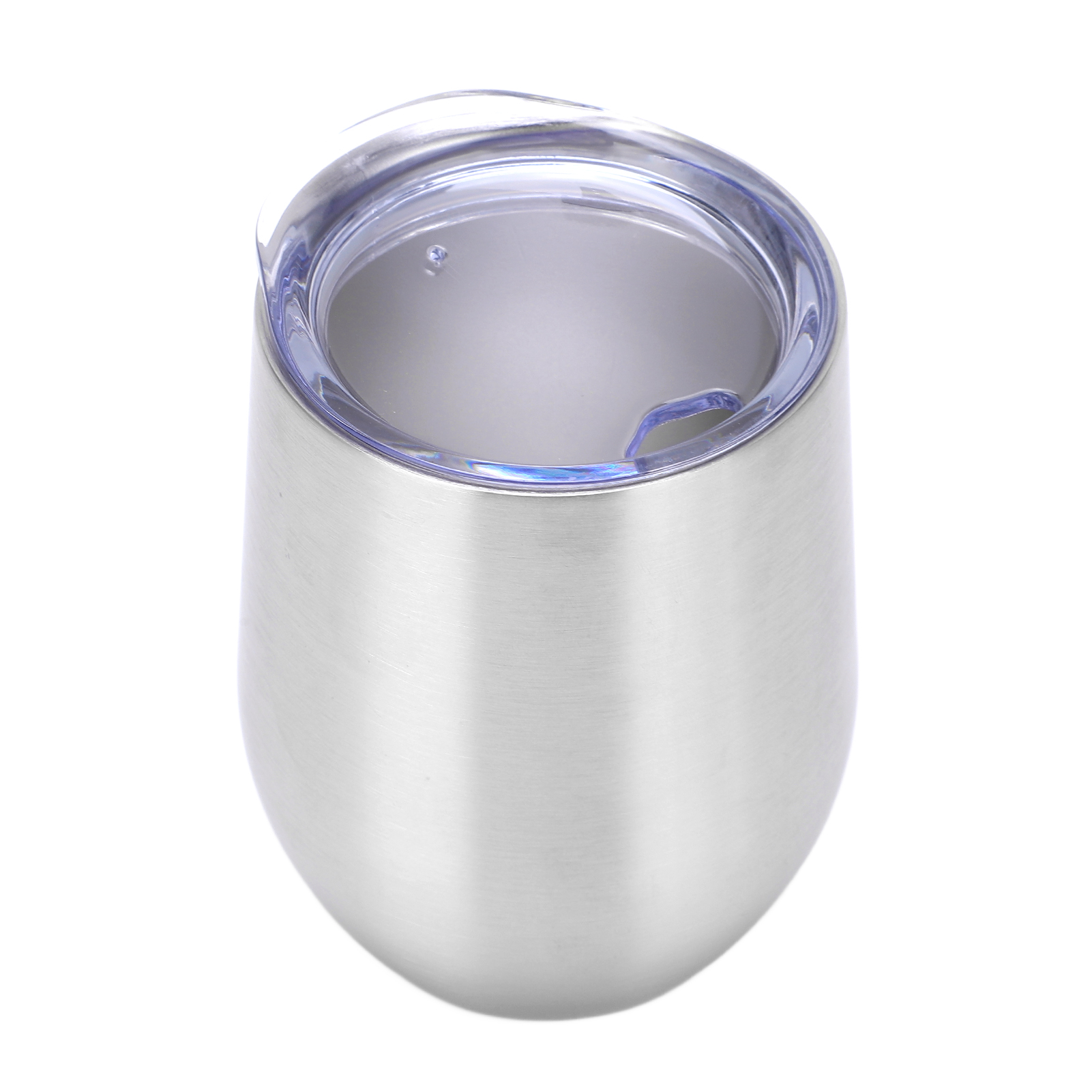 12-oz-weingläser Aus Edelstahl Ohne Stiel Mit Deckel, Strohhalmloch, Doppelwandige, Isolierte Reisebecher