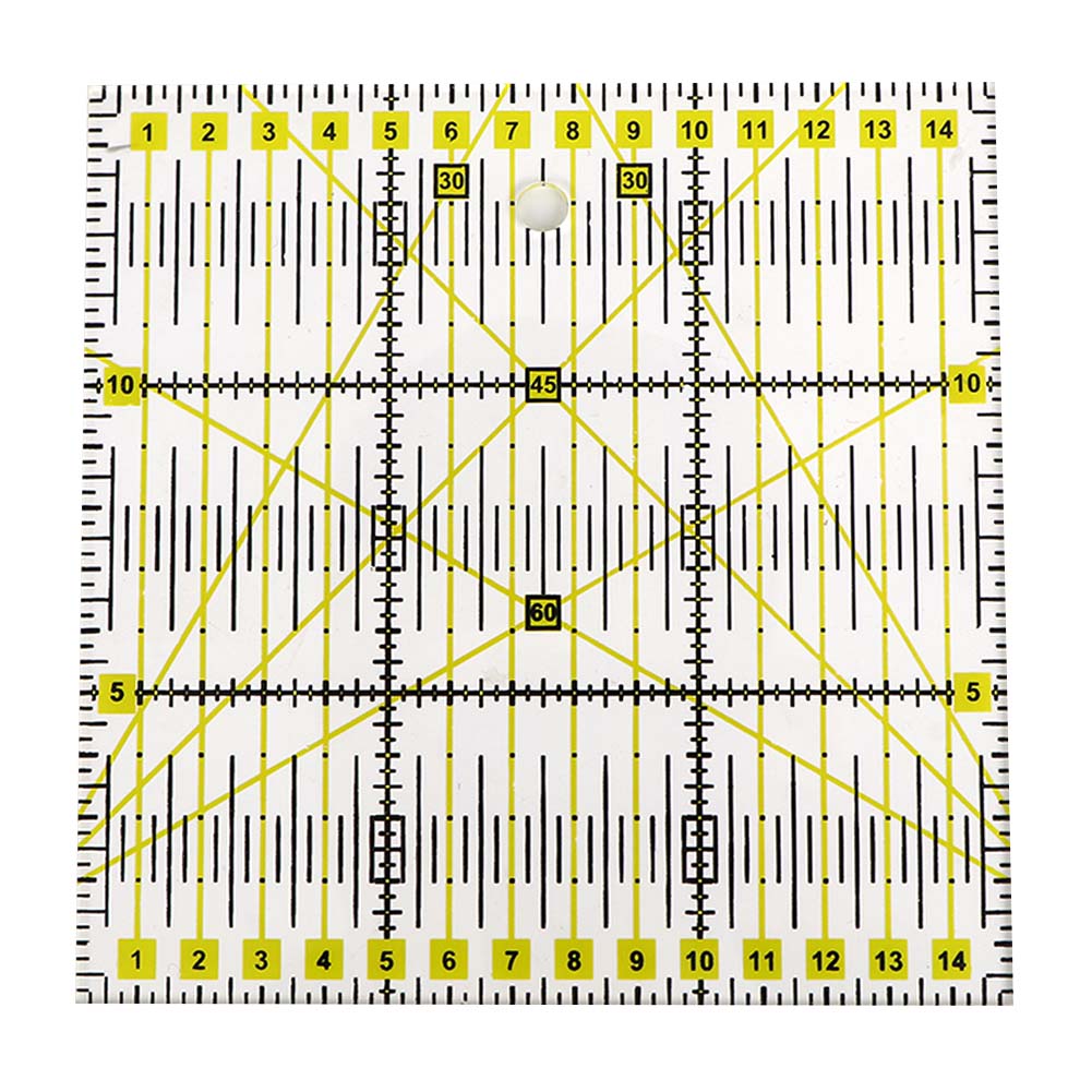 Diy-nählineal Aus Acryl, Patchwork-messwerkzeug, Quadratisches Schneidelineal
