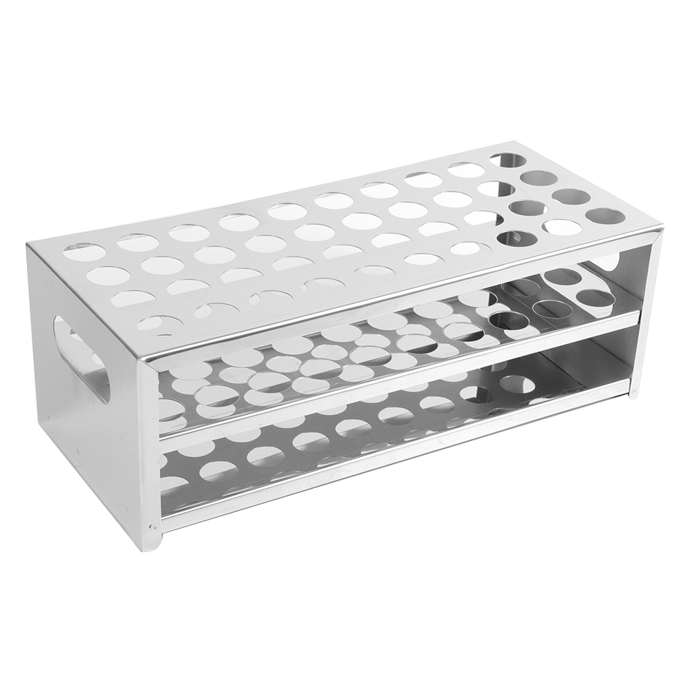 Reagenzglasgestell Aus Edelstahl 304, 40 Löcher, Große Kapazität (18,5 Mm × 40)