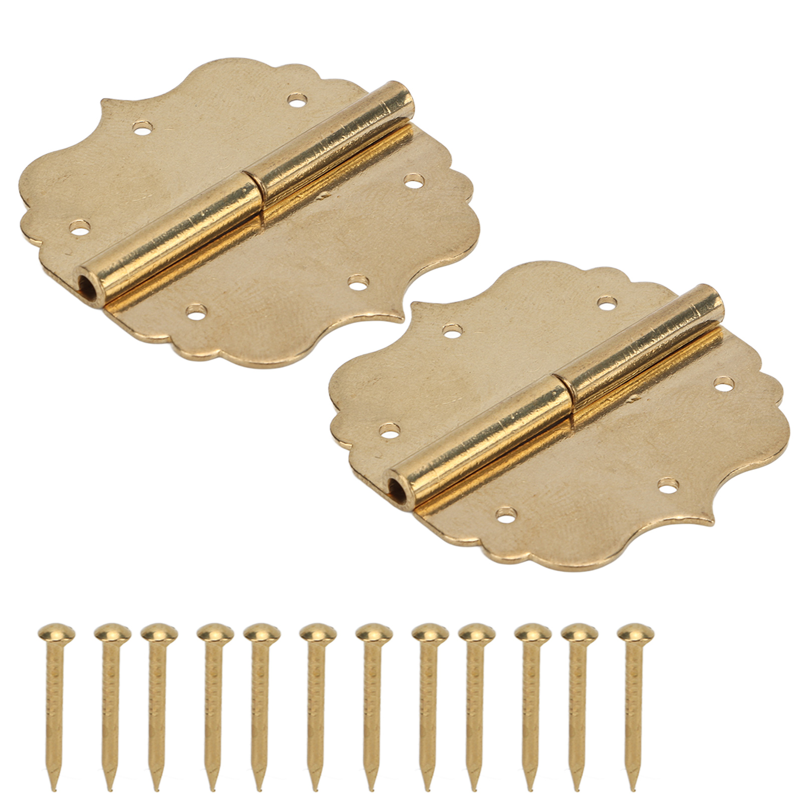 Antikes Messingscharnier, Elegantes Retro-design, Einzigartige Form, Korrosionsbeständig, Für Holzschränke Und -kisten