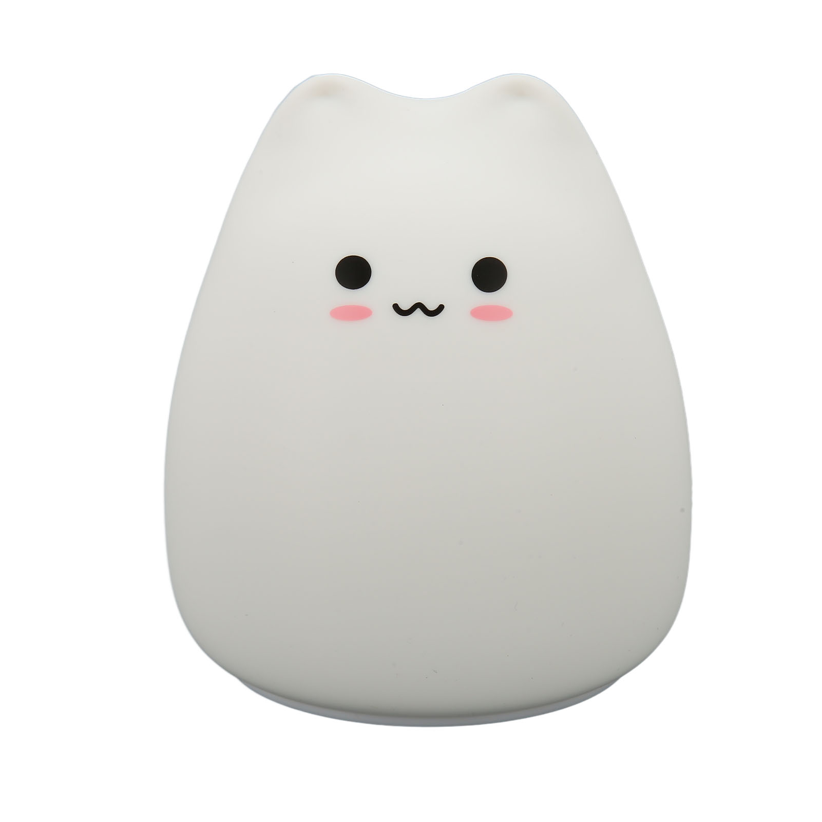 Silikon-katzenlampe, 7 Farben, Atemmodus, Warmweißes Licht, Niedliches Touch-nachtlicht, Tischlampe Fürs Babyzimmer, Bezaubernde Katze