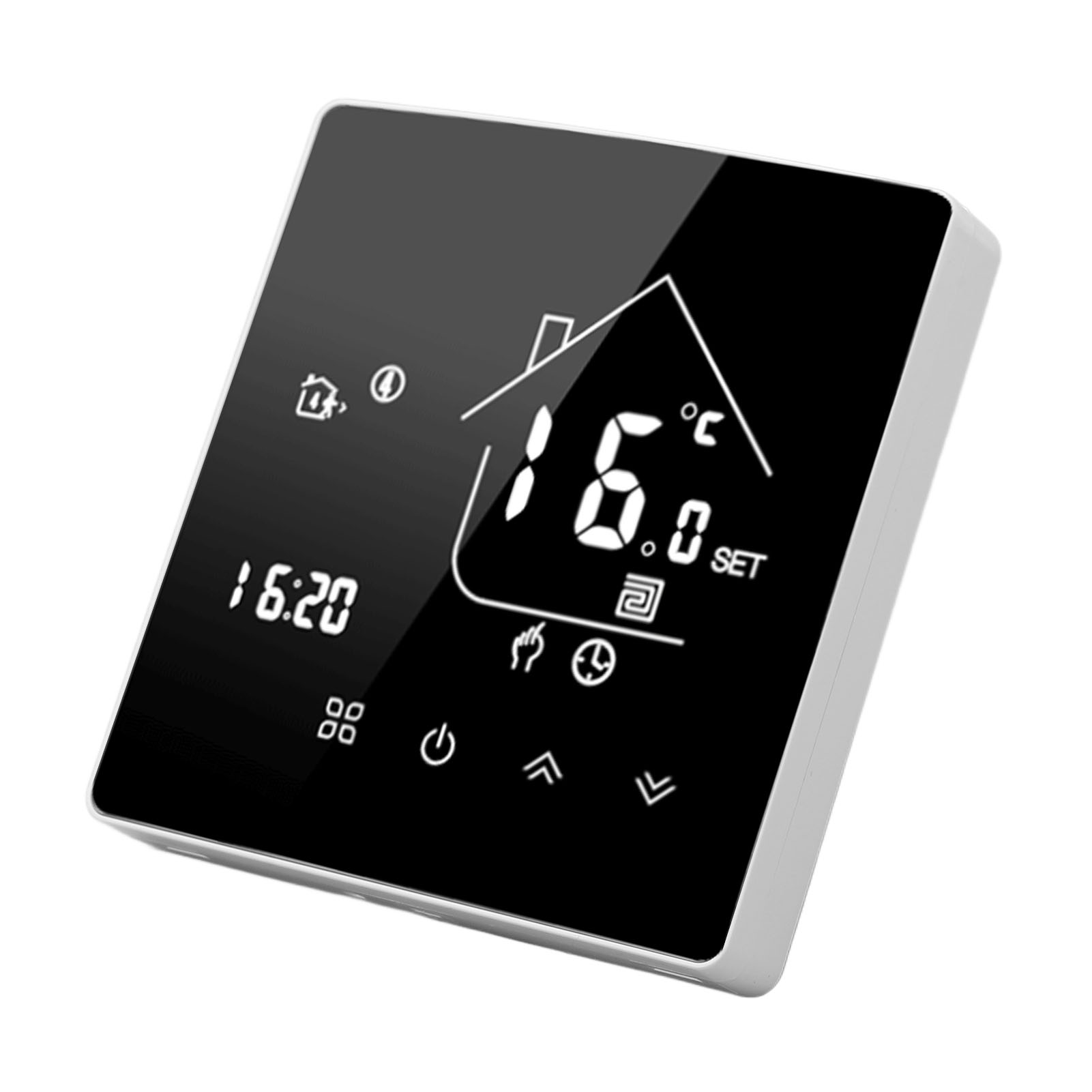 Intelligenter Thermostat Mit Programmierbarem Lcd-touchscreen-temperaturregler Für 95-240-v-heizkessel, Einbauversion