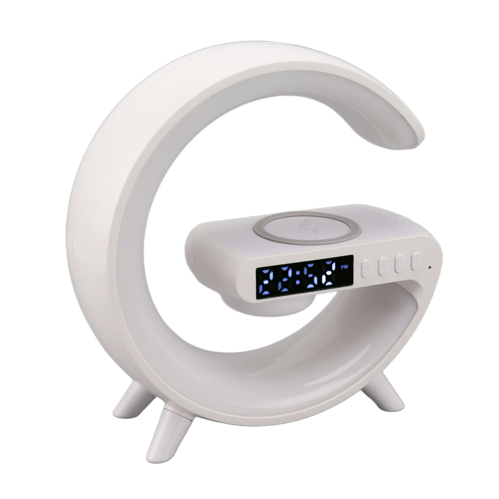 Bluetooth-lautsprecher, Led-nachtlicht, Kabelloses Ladegerät, Intelligenter Sonnenaufgangswecker, Stimmungslampe Für Schlafzimmer Und Nachttisch