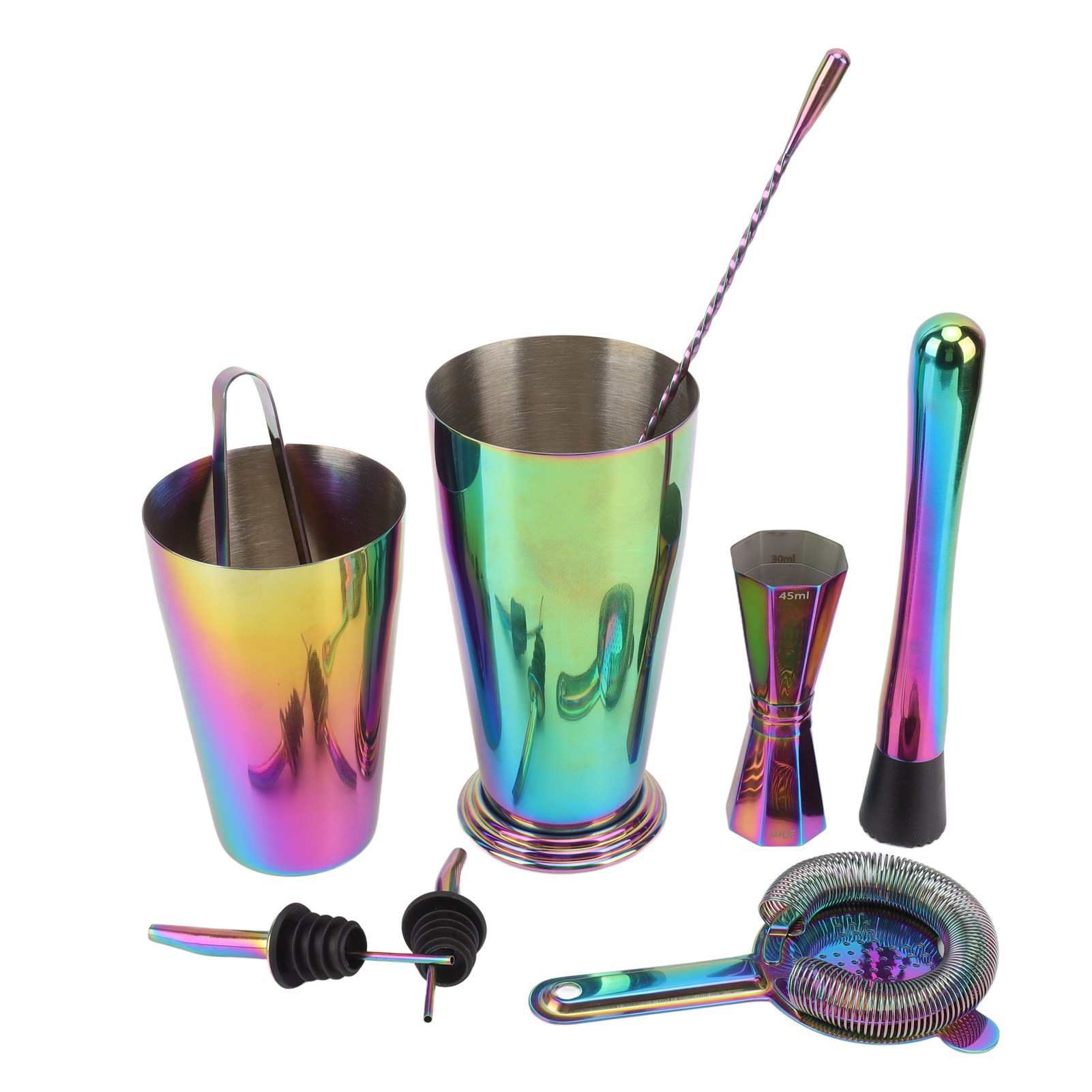 Doppelwandiges Cocktailshaker-set Aus Edelstahl 304, Inklusive Messbecher Und Bar-/restaurant-set
