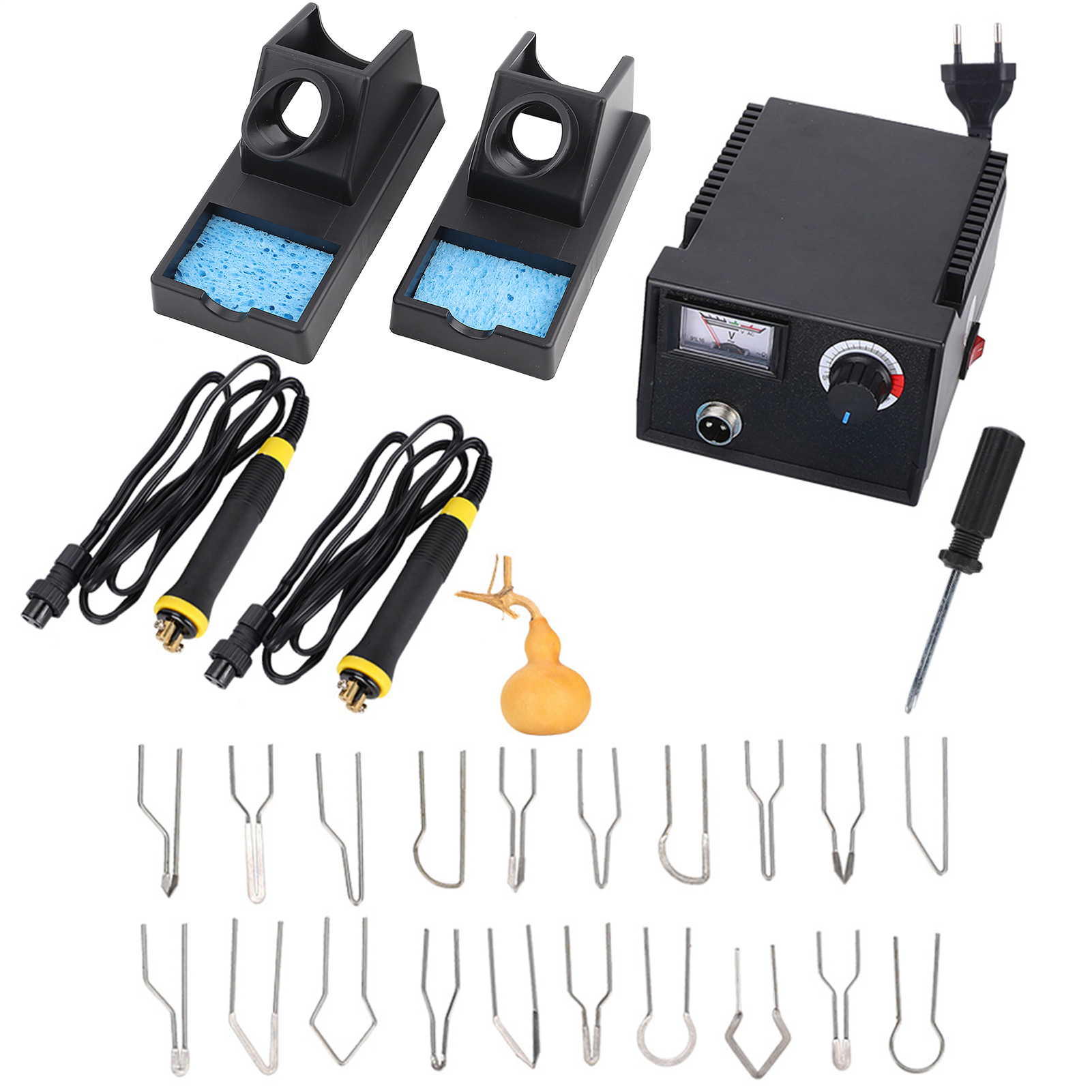 Brennkolben-set Mit Lötkolben, Einstellbarer Temperatur, Für Wasserflaschen, Bretter, Reispapier, 220-v-eu-stecker