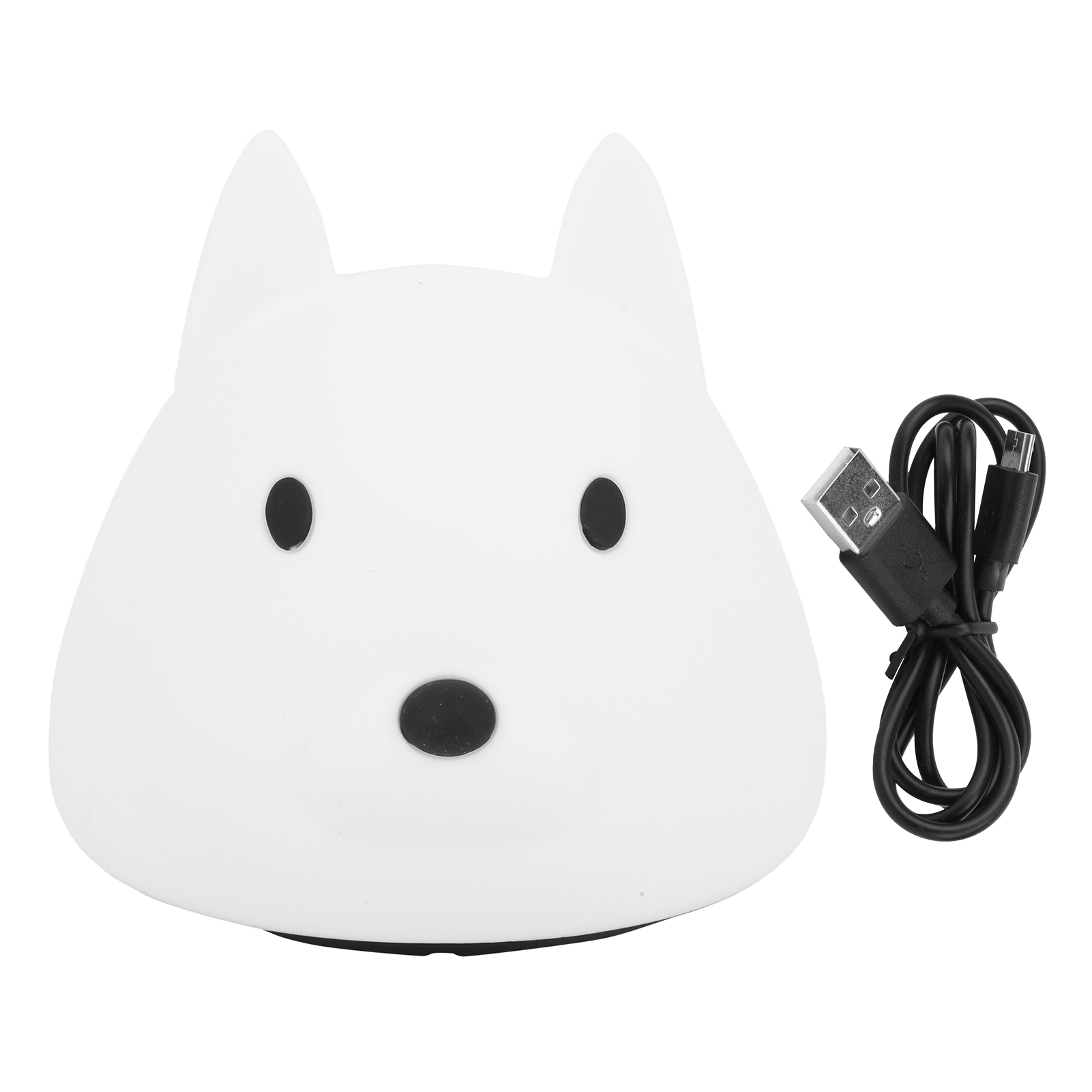 Silikon-tierlampe In Hundeform, Niedliches Nachtlicht, Farbenfrohe Farbverlaufsbeleuchtung Fürs Schlafzimmer