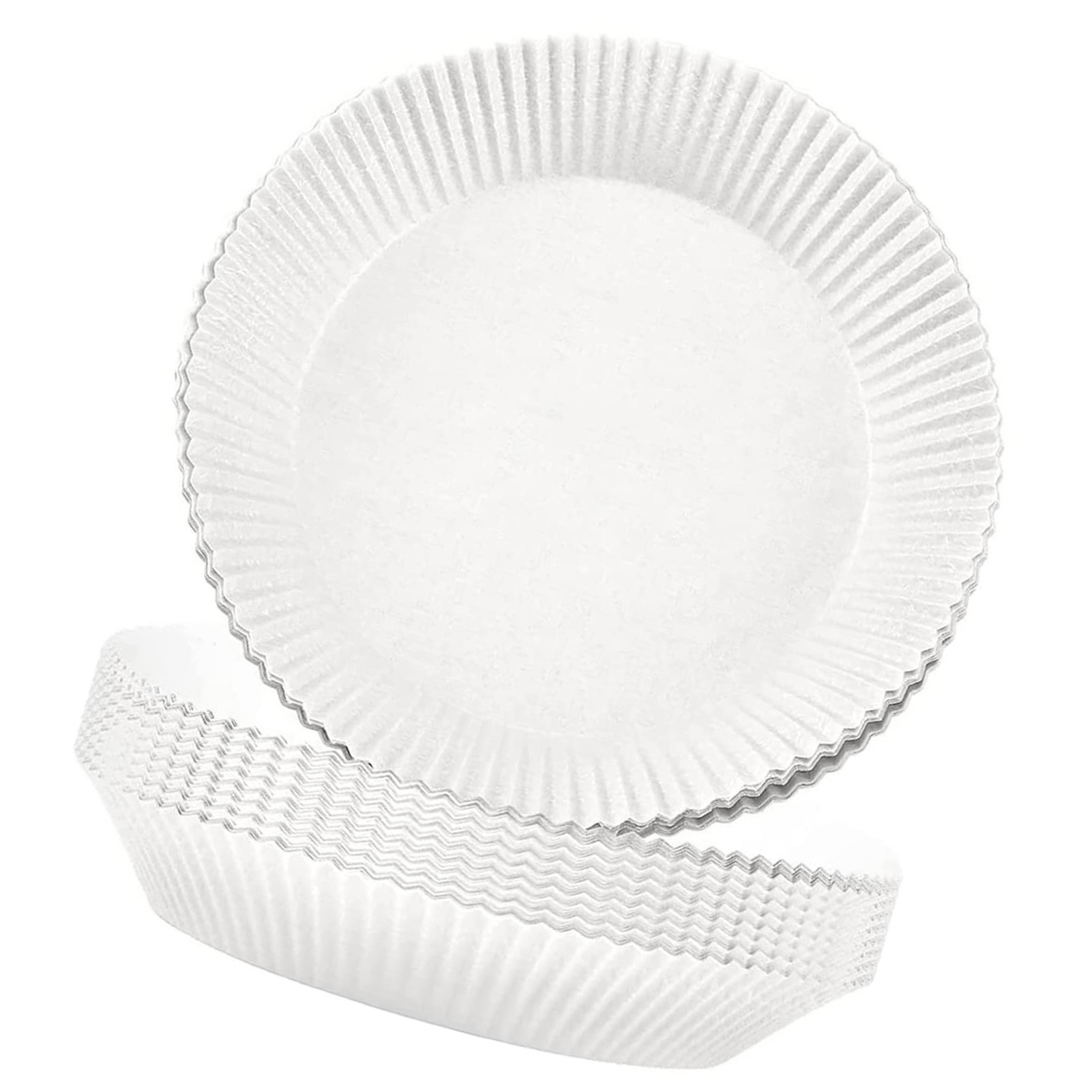 100 Einweg-papiereinlagen Für Heißluftfritteusenkörbe, Hitzebeständig Bis 220 °c, Antihaftbeschichtet, Frittier-backpapier