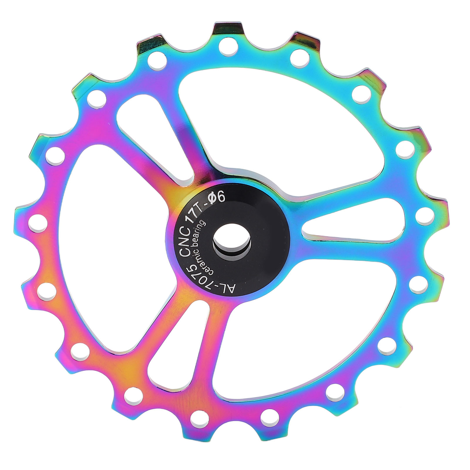 Meijun 17t Keramik-schaltwerksführungsrolle, Schaltwerksrolle Aus Aluminiumlegierung Für Rennräder Und Mountainbikes, 7 Farben Erhältlich