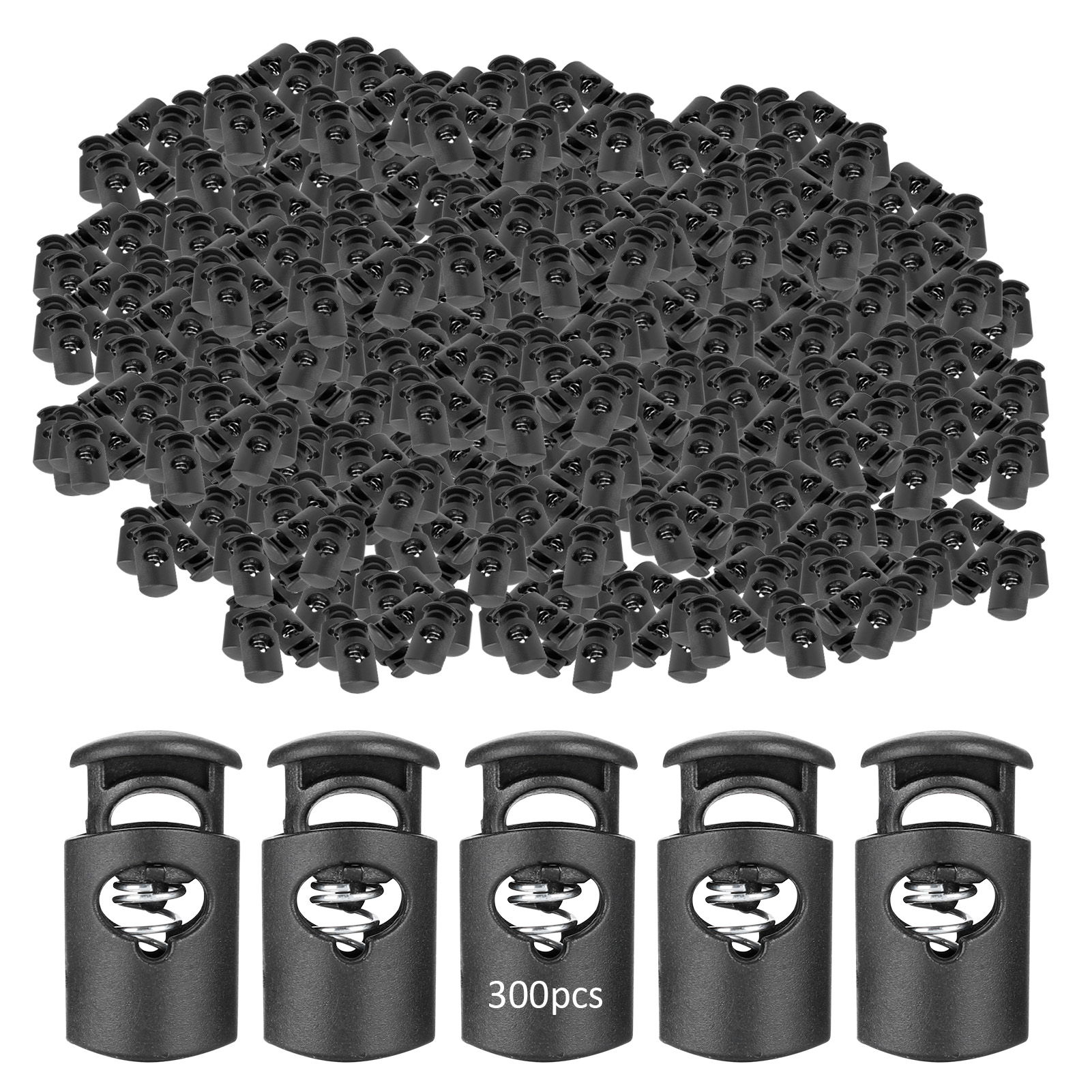 300-teiliges Set Aus Federbelasteten Nylonschlaufen Zum Festziehen Von Schnürsenkeln, Kleidung Und Gepäck, Kleines Zubehör.