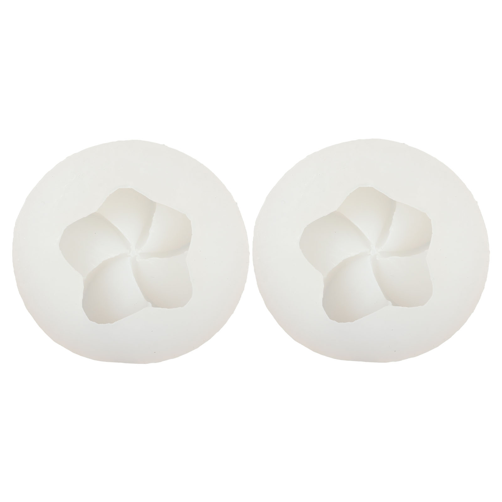 2-teilige 3d-blumen-silikonform, Hitzebeständig, Leicht Zu Lösen, Durchscheinend, Für Schokolade Und Fondant