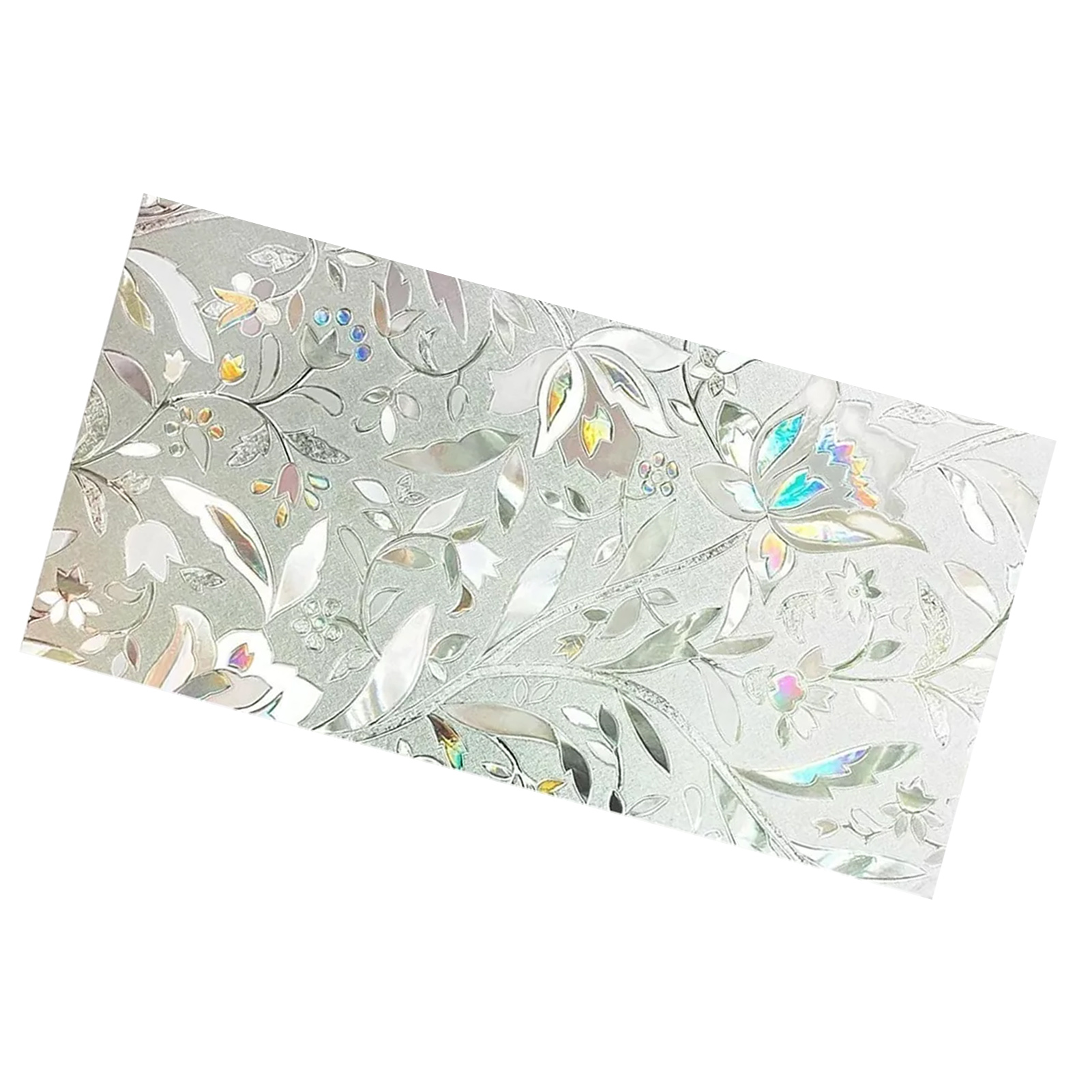 3d-fensterfolie Mit Tulpenmuster, Selbstklebende Folie 60 X 300 Cm, Sichtschutz Für Zuhause Und Büro