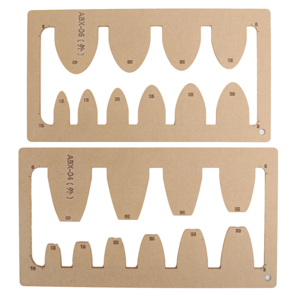 Set Mit 2 Lederschablonen Für Diy-gürtel, Bastelwerkzeug-schablone, Schwert- Und Vierkant-schnitt