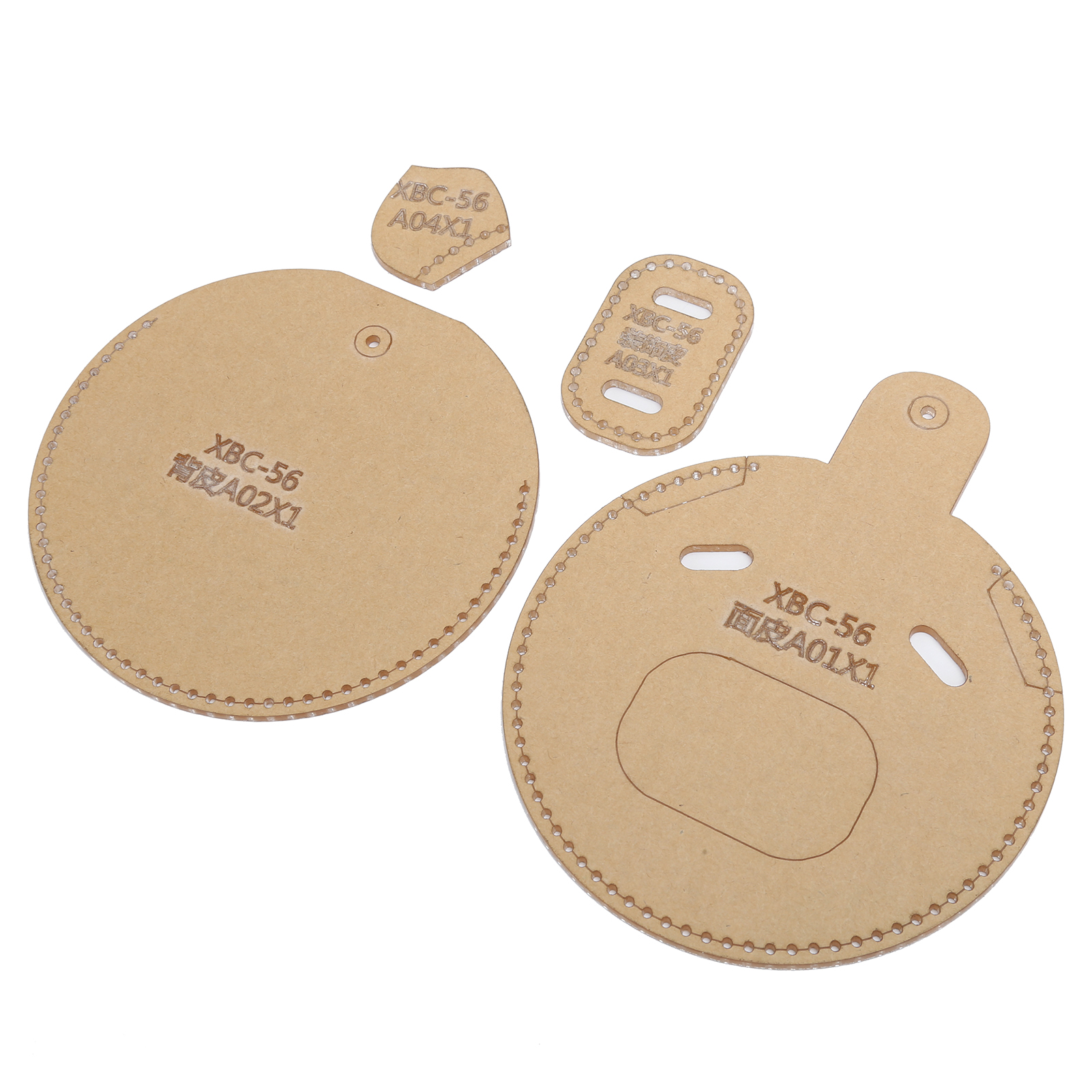 Set Mit 4 Acryl-schablonen Für Geldbörsen, Diy-lederschablonen, Niedliche Tiermotive, Münzform, Kreative Bastelarbeiten