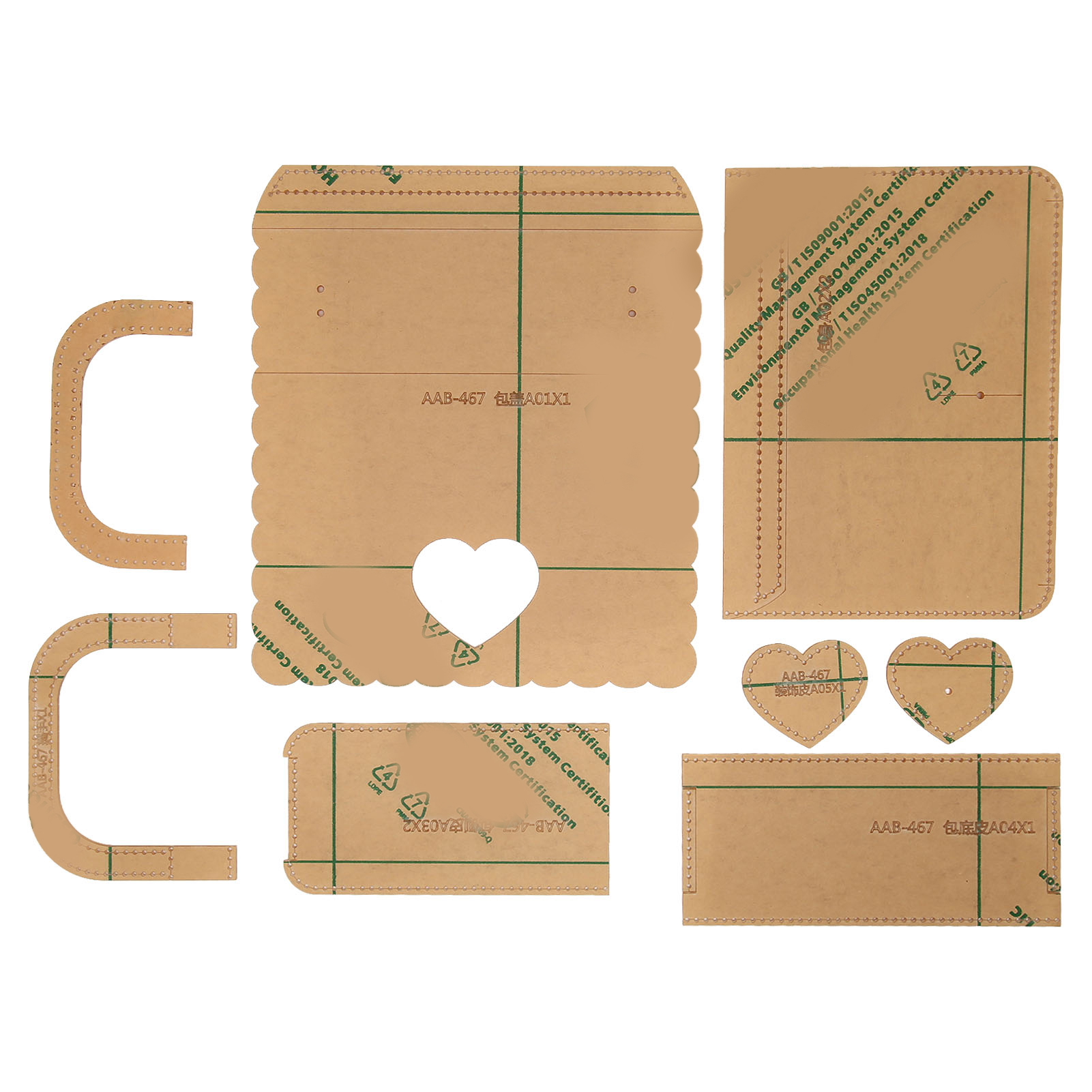 Präzise Acryl-schneideschablonen Für Handtaschen, Professionelle Transparente Schablonen Für Leder Und Diy-projekte