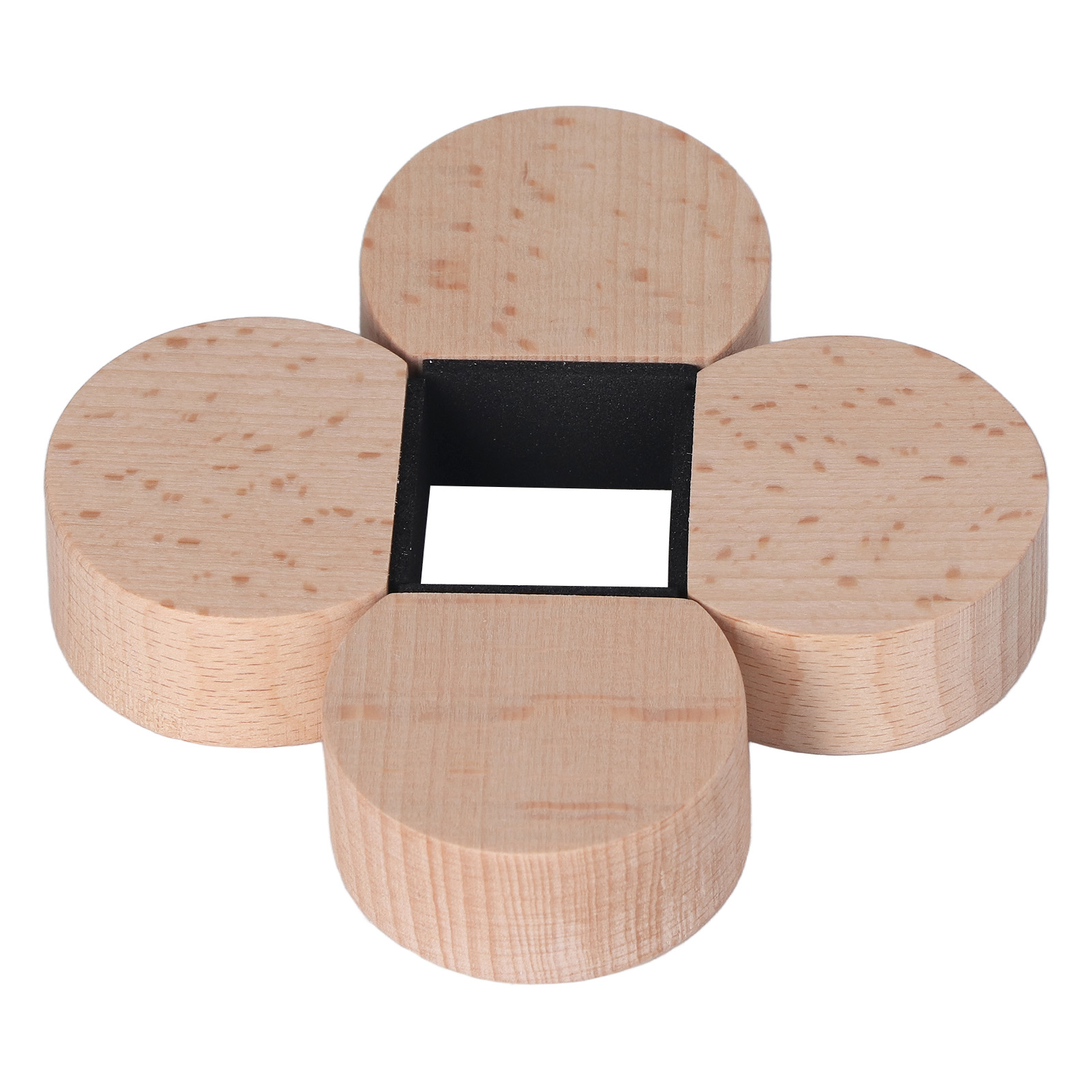Runde, Rutschfeste, Stoßdämpfende Und Geräuschlose Türstopper Aus Holz, 4er-set, Türstopper Für Büro Und Schlafzimmer