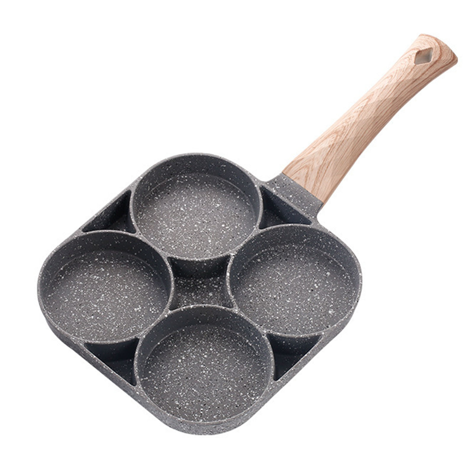Pfannkuchenpfanne (4 Tassen), Geeignet Für Gas- Und Induktionsherde, Universelle Antihaftbeschichtung Aus Medizinischem Stein, Eierpfanne