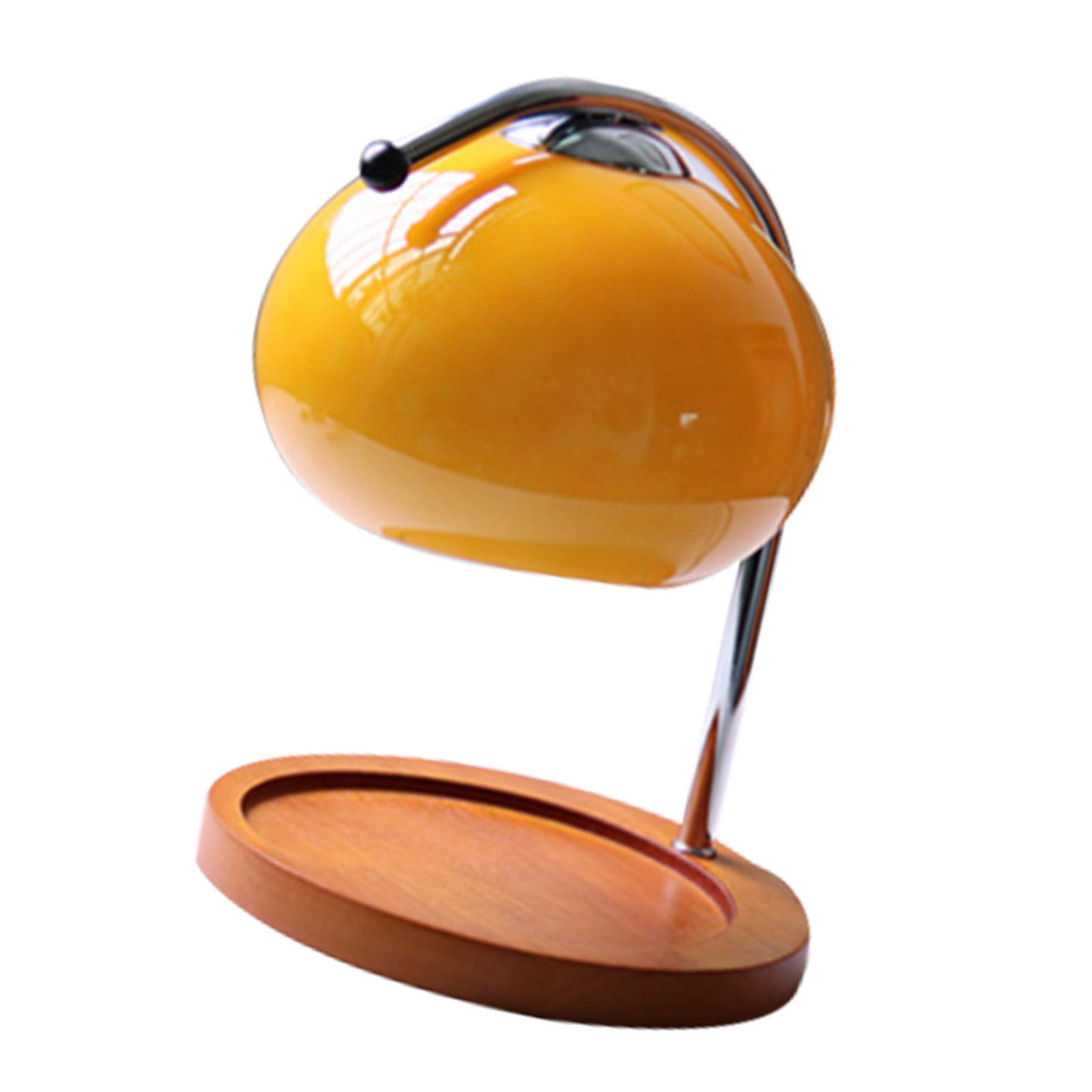 Duftlampe Im Retro-stil Aus Holz Mit Ablagefach, Glas-kerzenbrenner Und Stimmungsvoller Nachttischlampe Fürs Schlafzimmer, 220 V Eu