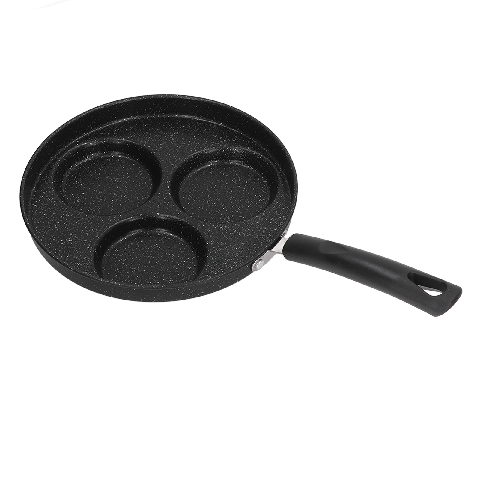 Eierpfanne (3 Tassen), Hamburgerpfanne Aus Metall, Gleichmäßiges Garen, Eierpfanne Mit Komfortablem Griff Für Omeletts, Burger, Pfannkuchen