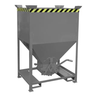 Bauer Südlohn Silobehälter SG 600, lackiert, Mausgrau