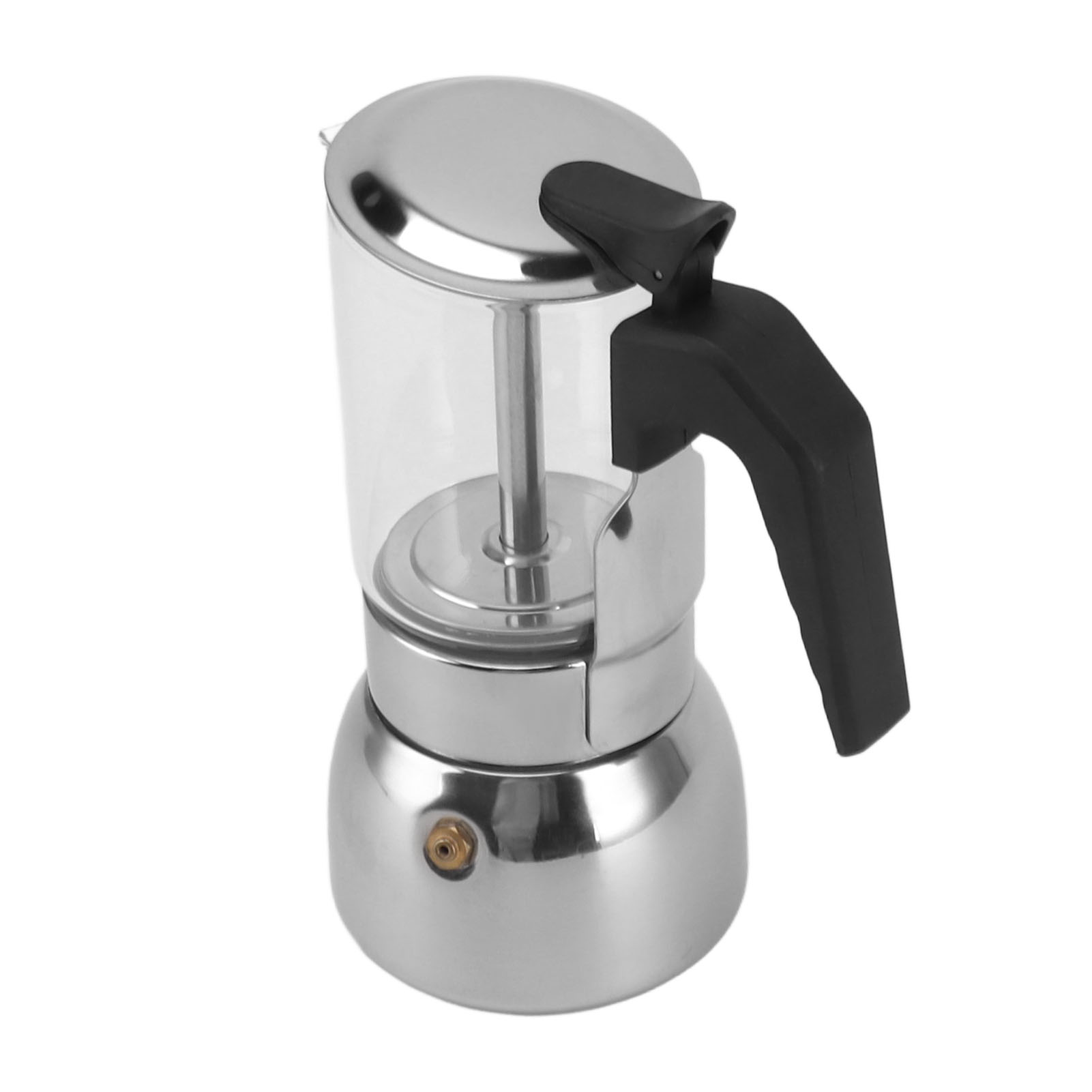 9-tassen-mokakanne Mit Glasdeckel, Für Elektroherde, Edelstahlfuß, Klassische Kaffeemaschine