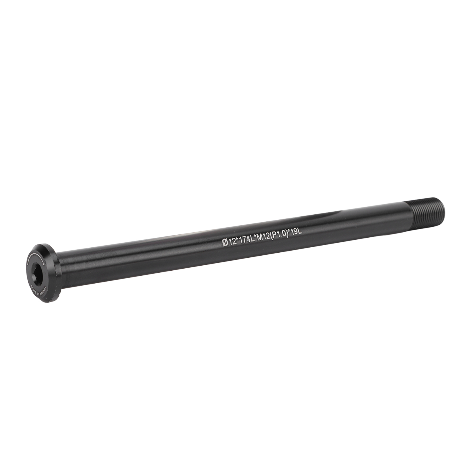 Hohles Naben-achsenrohr Aus Aluminiumlegierung Für Fahrräder, Φ12x174lxm12(p1.0)x19l, Fahrradzubehör