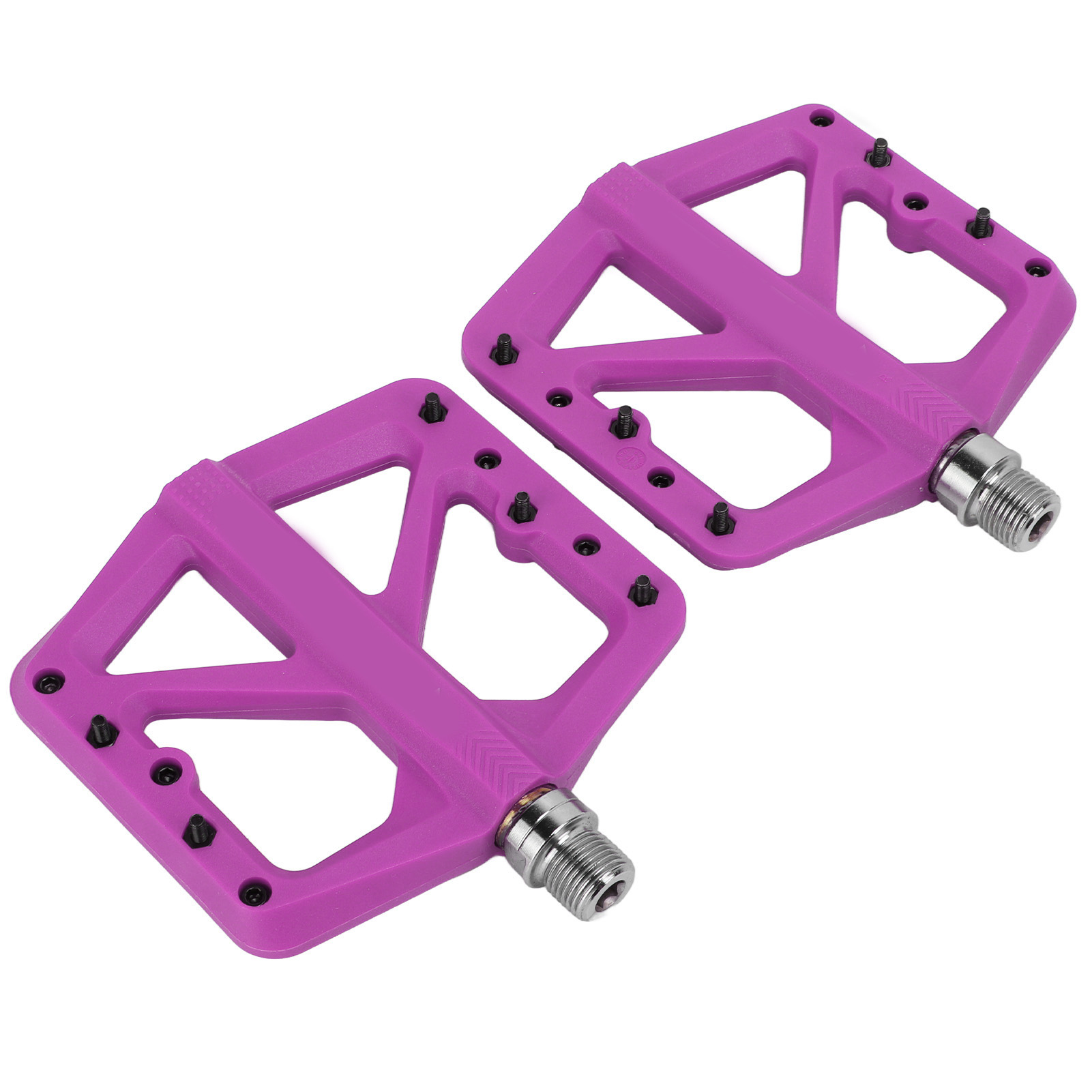 Fahrradpedale, Perfekt Abgedichtet, Ausreichend Breit, Guter Grip, Rutschfeste Cleats, Flatpedale Für Mountainbikes, Lila