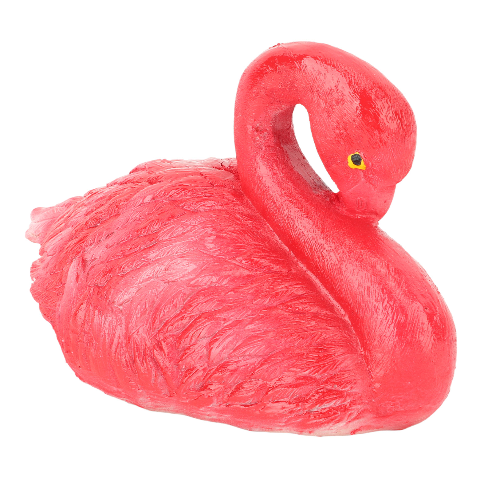 Dekoratives, Schwimmendes Flamingo-set Für Fischteich, Aquarium, Garten, Terrasse, Rasen – Kleiner Ruhender Flamingo