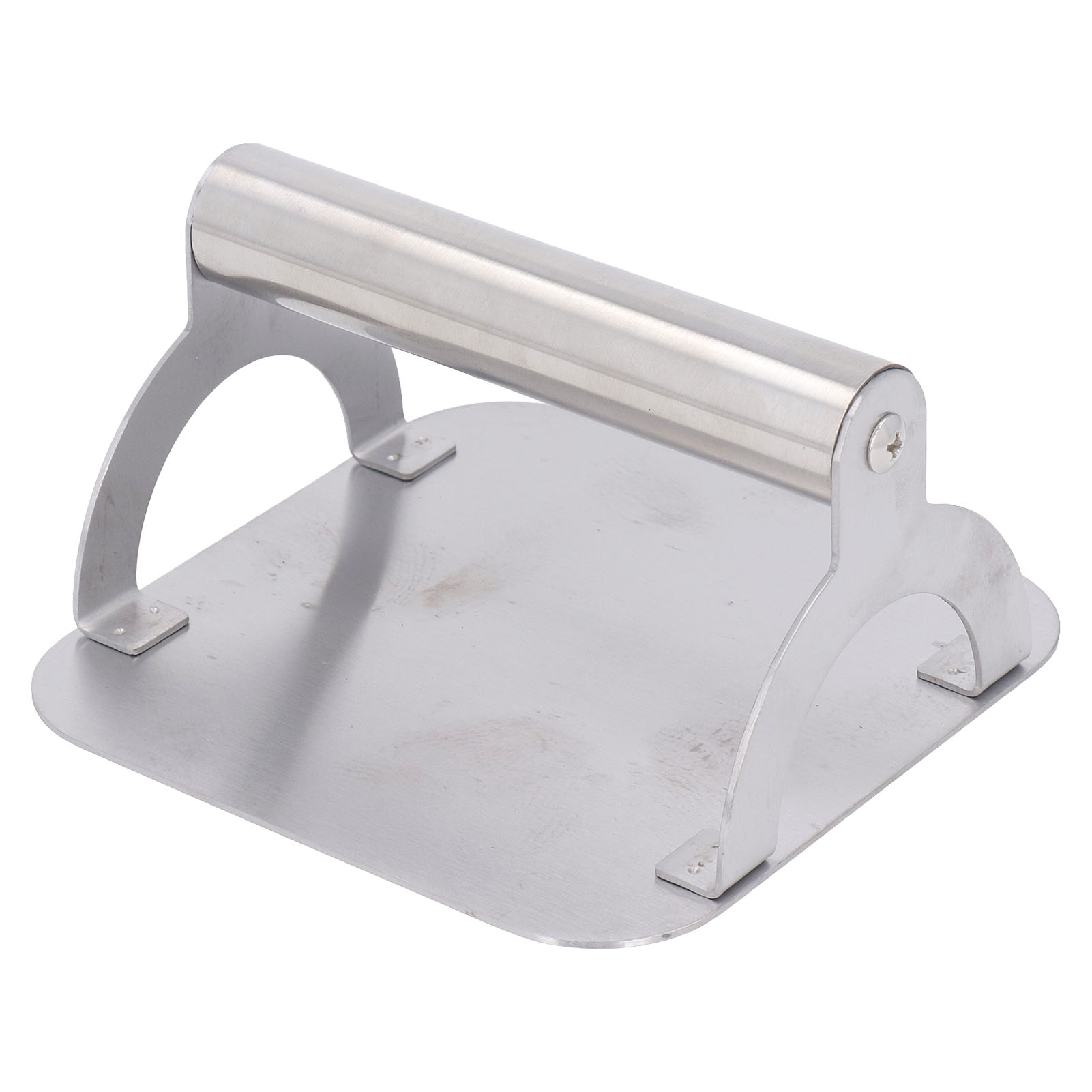 Fleischpresse, Rauchfrei, Antihaftbeschichtet, Zeitsparend, Edelstahl-burgerpresse Für Küche Und Grill, 14 Cm X 14 Cm