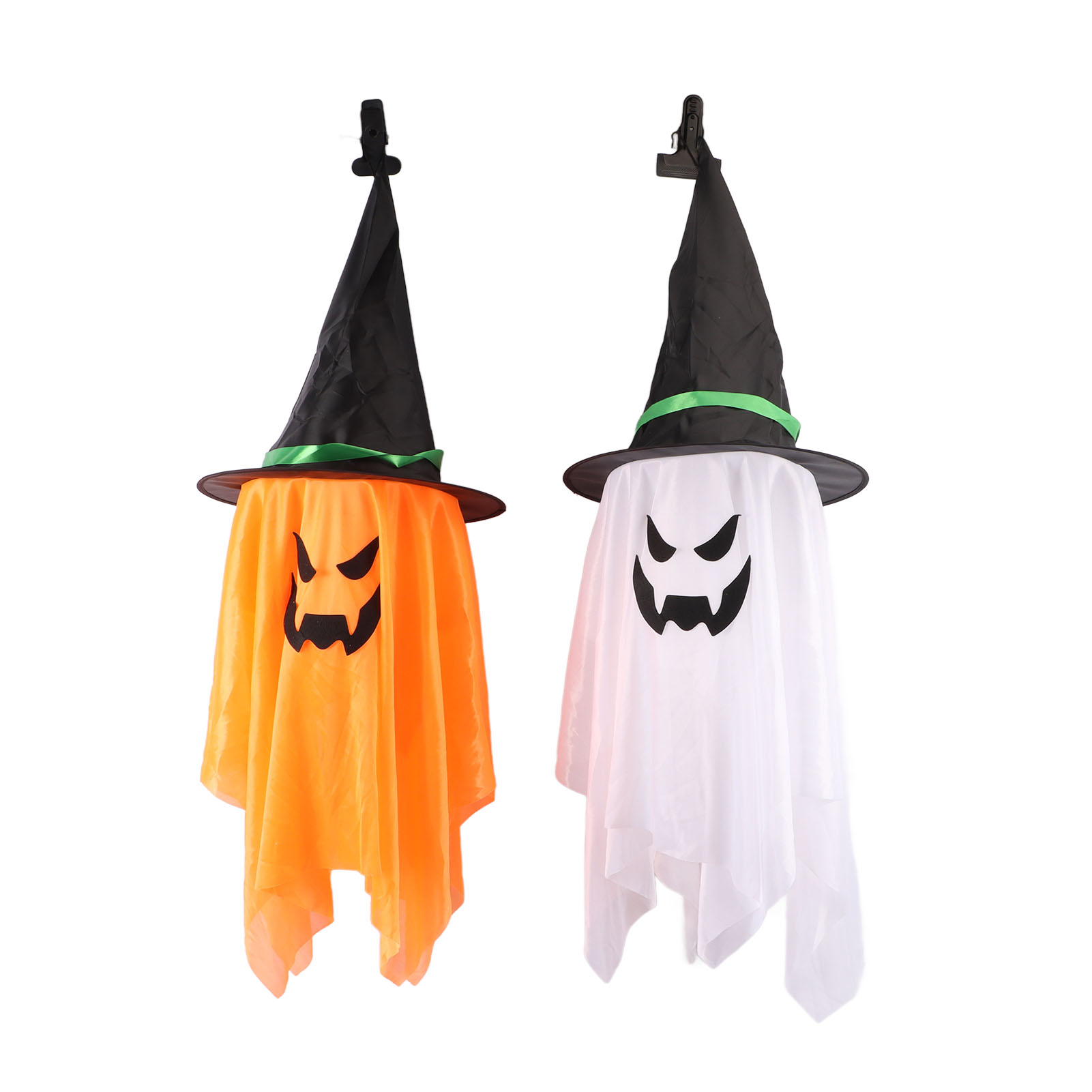 Weiße Led-lichterkette Mit Geistermotiv, Gruseliges Muster, Halloween-atmosphäre, Batterien Enthalten – Ideal Für Partys Und Als Heimdekoration.