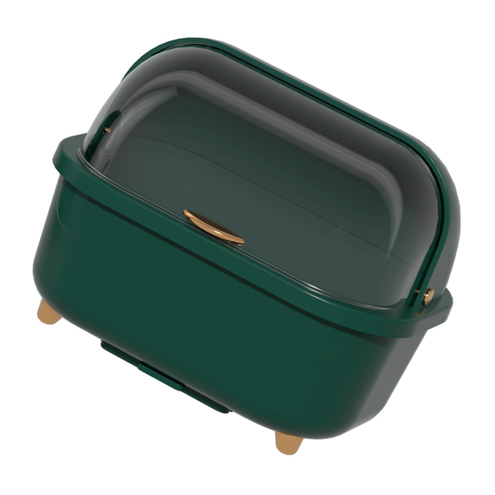 Großer Grüner Geschirrabtropfkorb, Multifunktionale Trockenbox Mit Deckel, Platzsparender Küchenhelfer-organizer