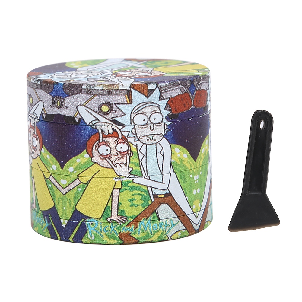 4-lagiger Kräutergrinder Aus Zinklegierung, Cartoon-design, Personalisierbares Mahlwerkzeug