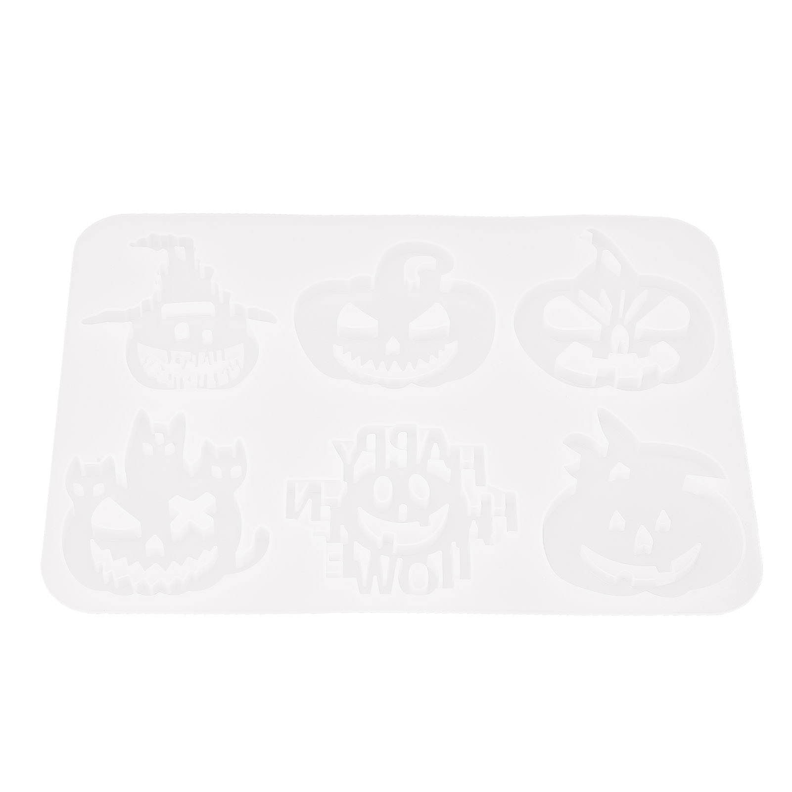 Halloween-kürbis-silikonform, Lebensmittelecht, Flexibel, Antihaftbeschichtet, Tragbar, Verschiedene Formen