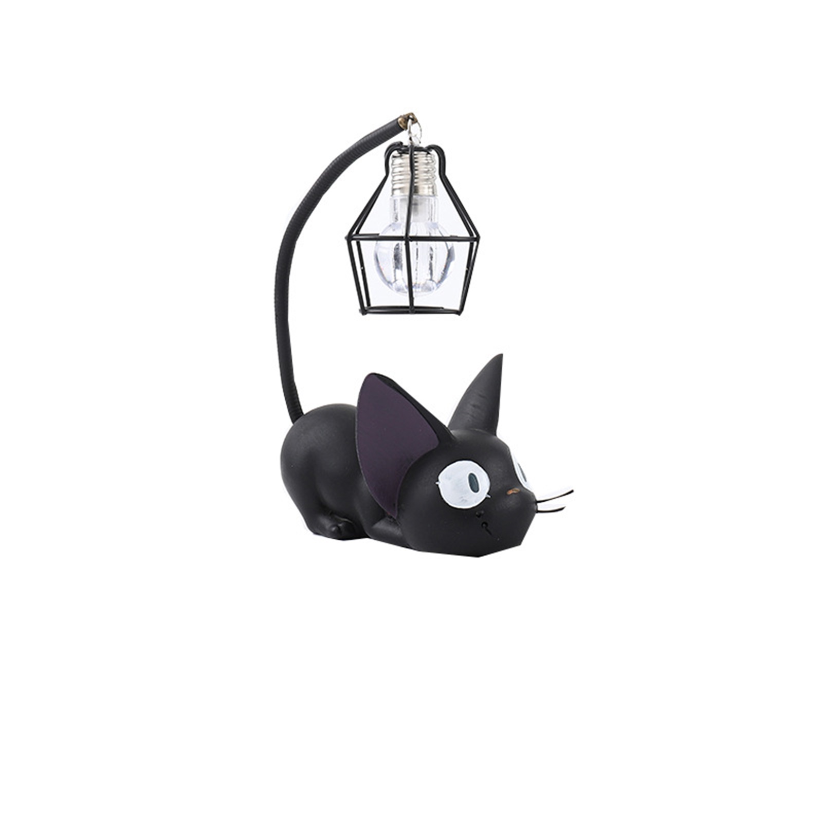 Jiji Katzen-nachtlicht Aus Kunstharz, Einzigartige, Niedliche Form, Stabiler Lichtmast, Heimdekoration, Geschenk, Kabel