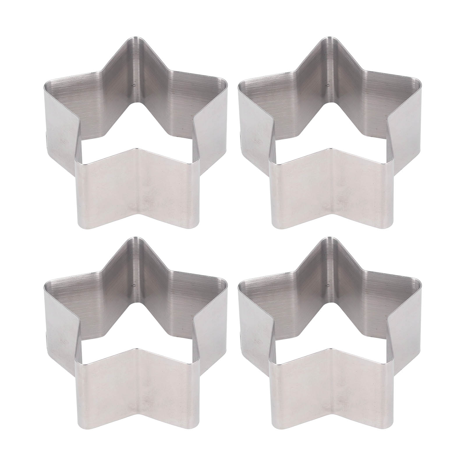 4-teiliges Tortenausstecher-set Aus Edelstahl, Multifunktionales Diy-backwerkzeug Mit Deckel, Sternform