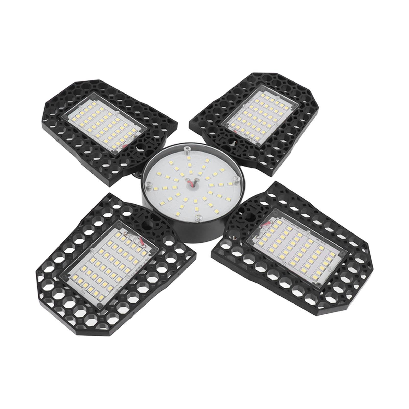 4-flügelige, Faltbare Led-garagenleuchte, 100 W, Hohe Helligkeit, Energiesparend, E27-fassung, Für Werkstatt, 85–265 V